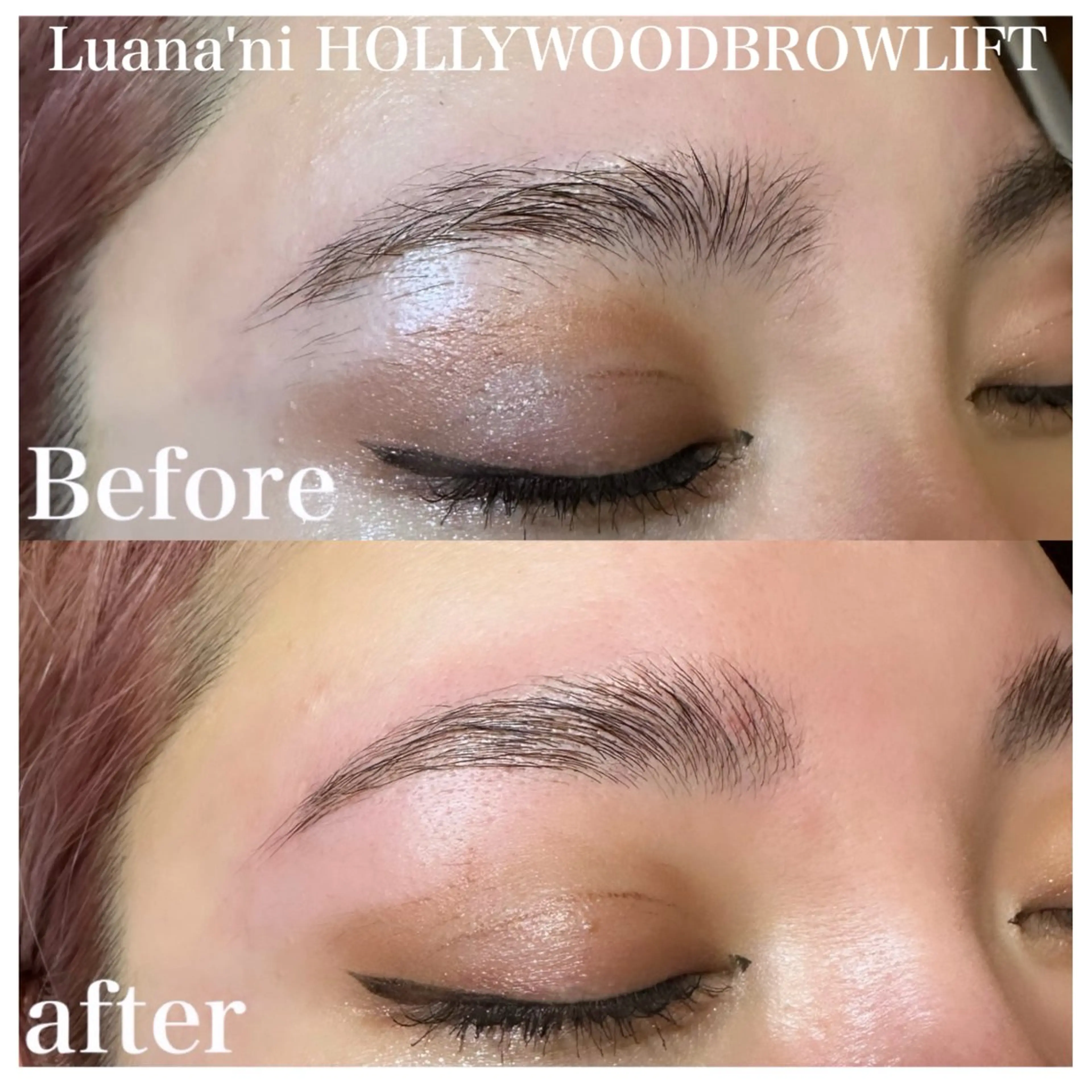 アイブロウ ハリウッドブロウリフト ateeyelash tomokoのマツエク・マツパデザイン