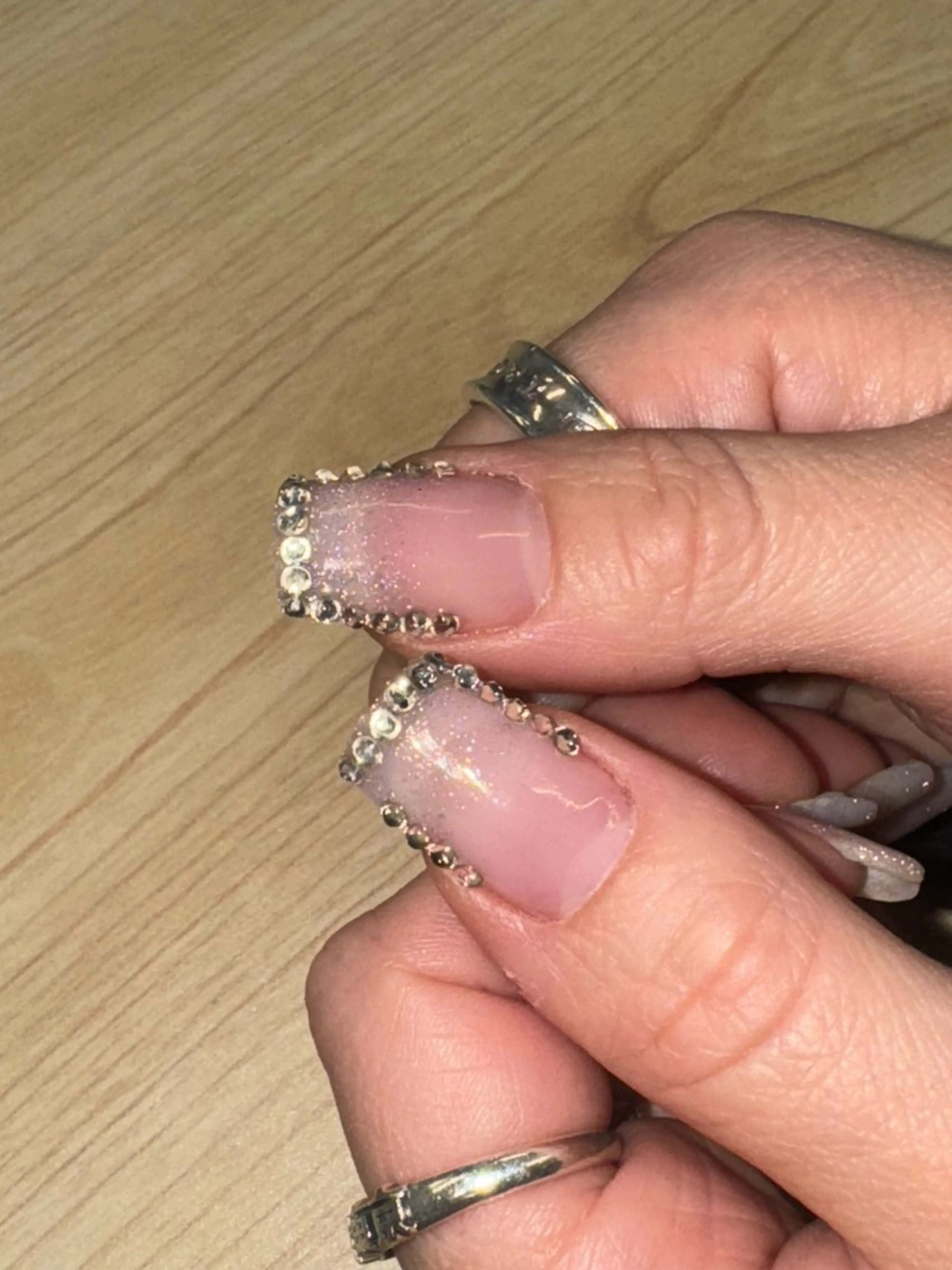 ネイル クリアネイル ストーンネイル ジャパンアイリストカレッジ所属・nail monitorのネイルデザイン