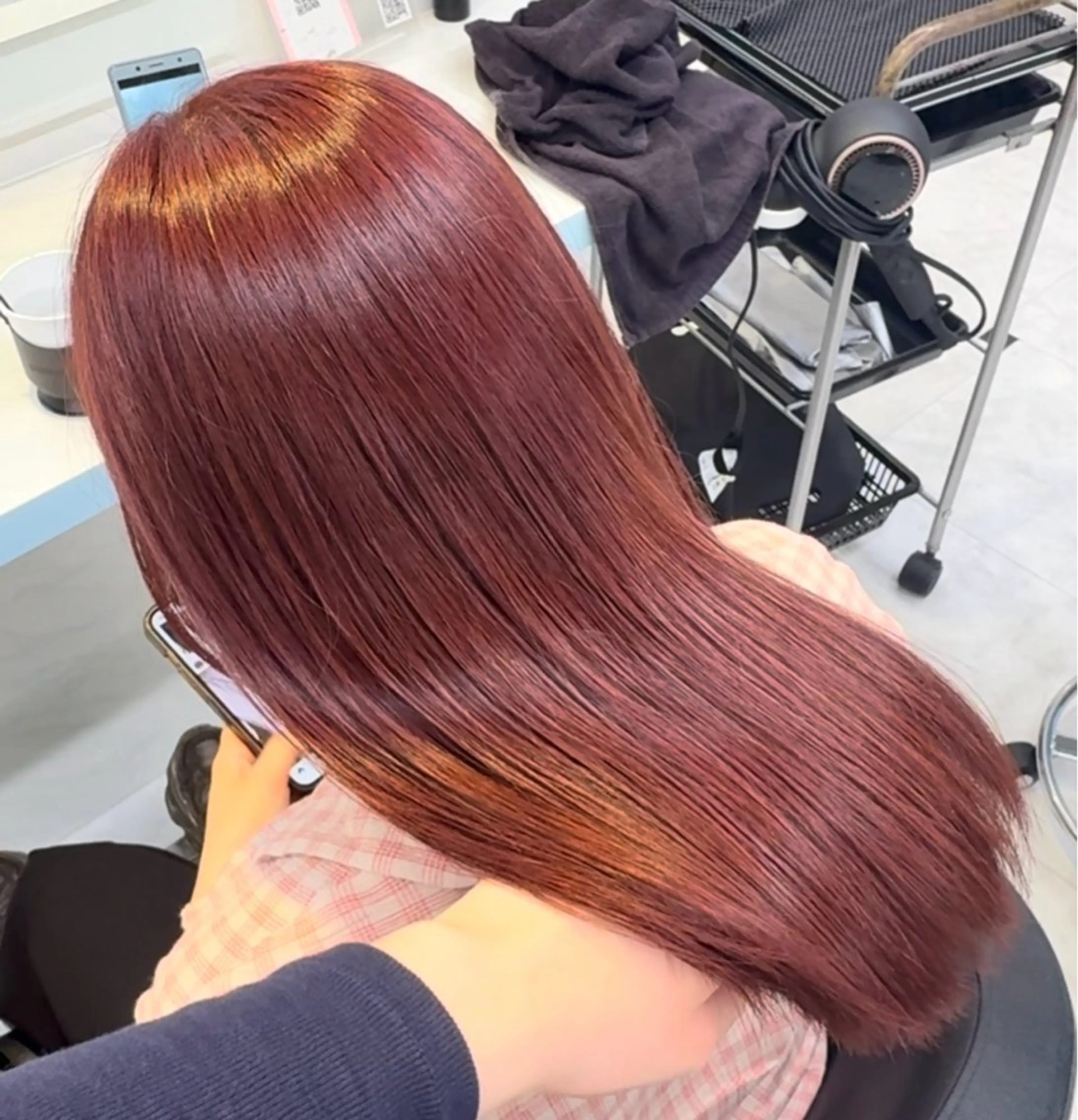 ロング カラー ヘアカラー トリートメント ヘアセット NANA🥀韓国ヘア /レイヤー/暖色🥀のヘアスタイル