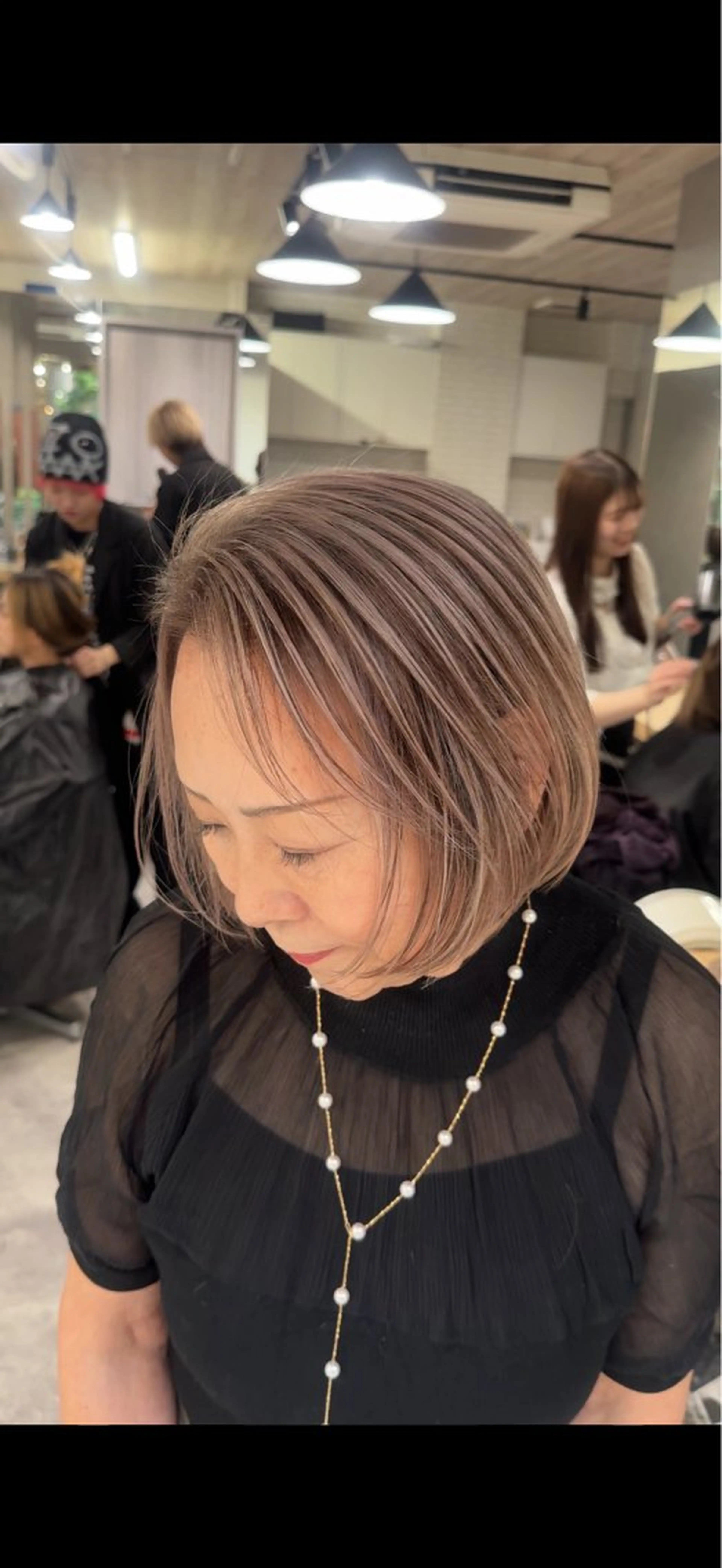 ショート ヘアカラー さえ 大宮/ハイライトのヘアスタイル