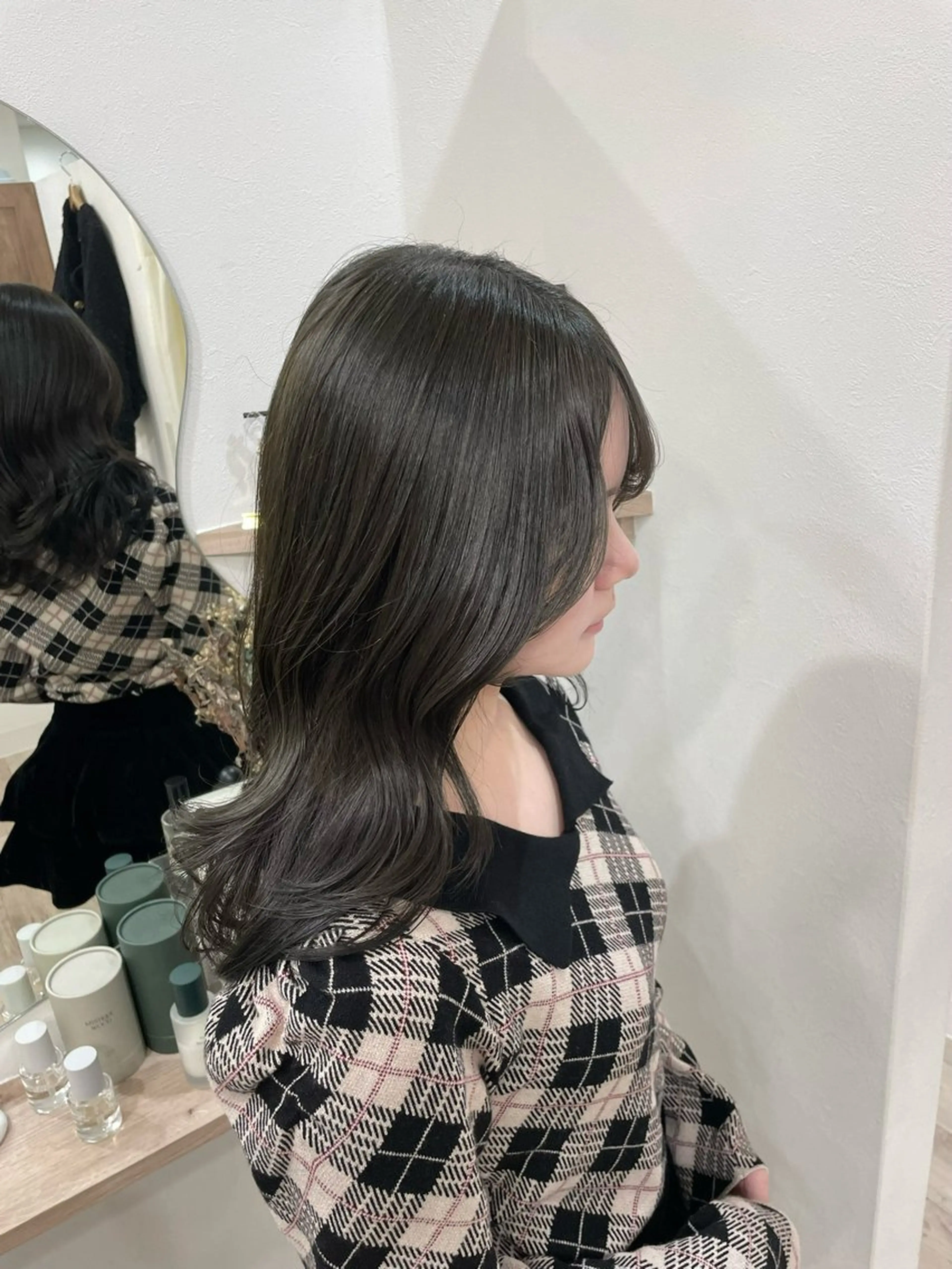 セミロング レイヤーカット カット hair salon Lihina所属・韓国ヘア🇰🇷 FUMINAのヘアスタイル
