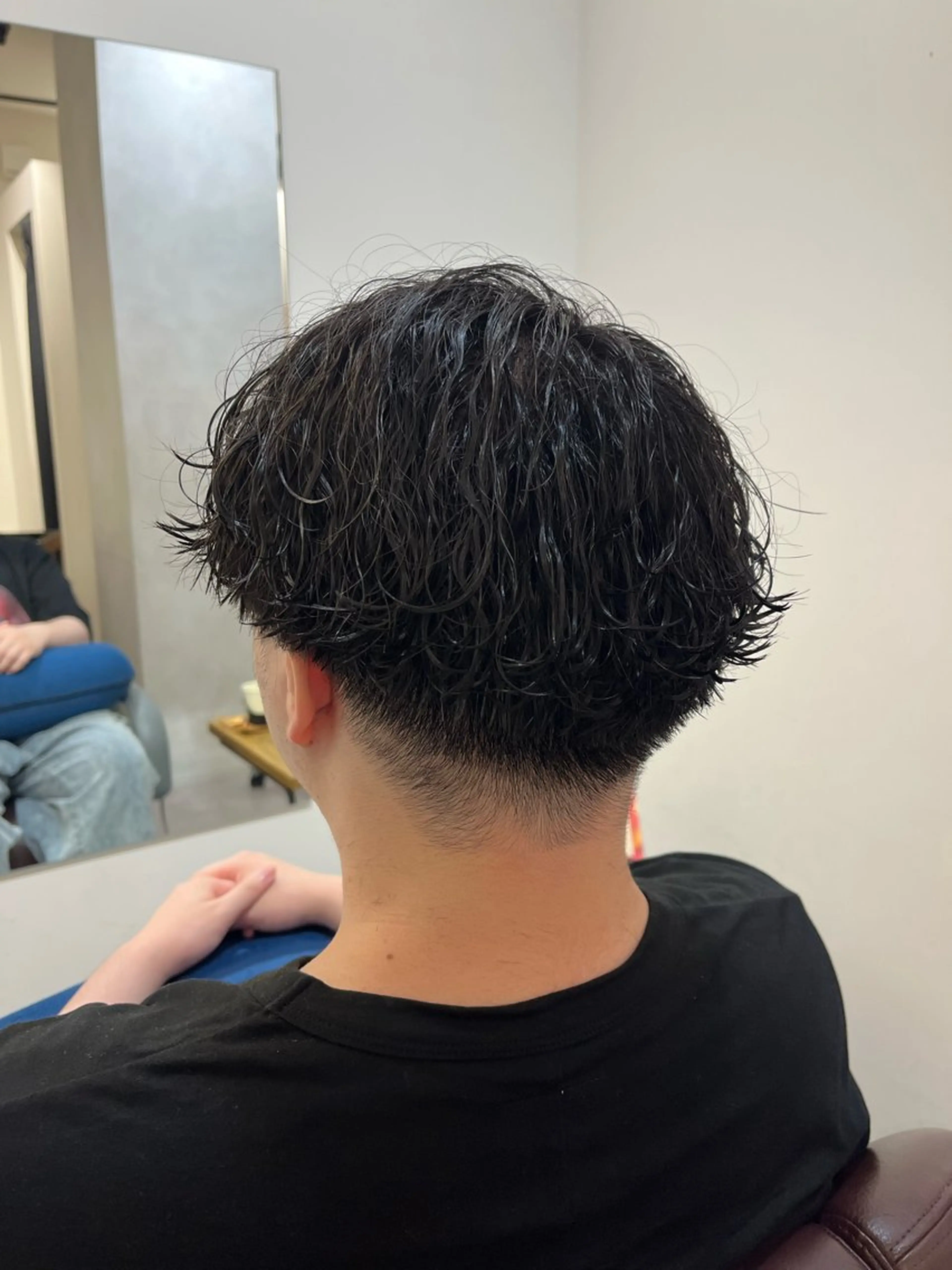 ショート パーマ メンズ カット パーマ 古谷 雄汰808naluのヘアスタイル