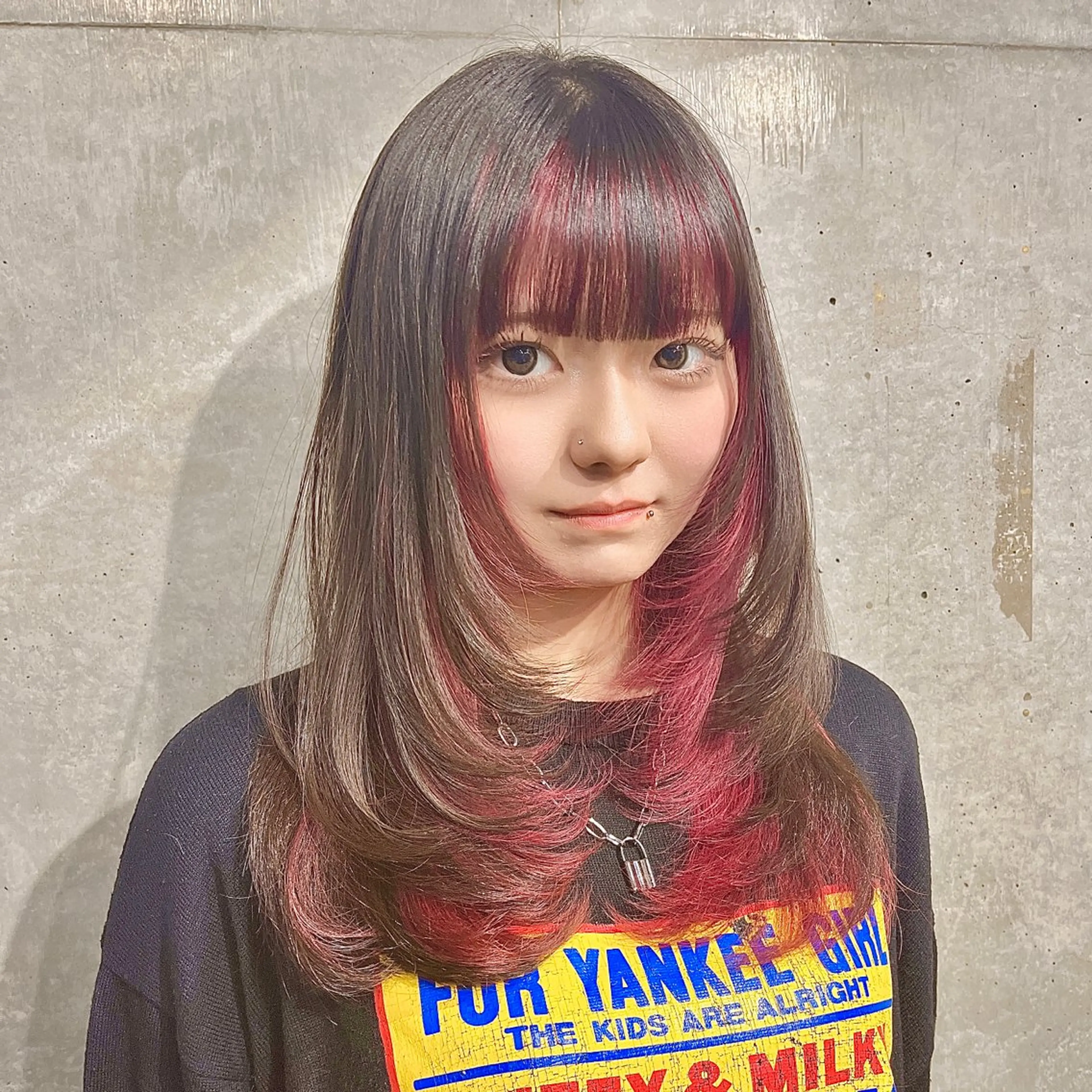 インナーカラー（全体カラー込み）＋カット＋1STEPトリートメントの写真