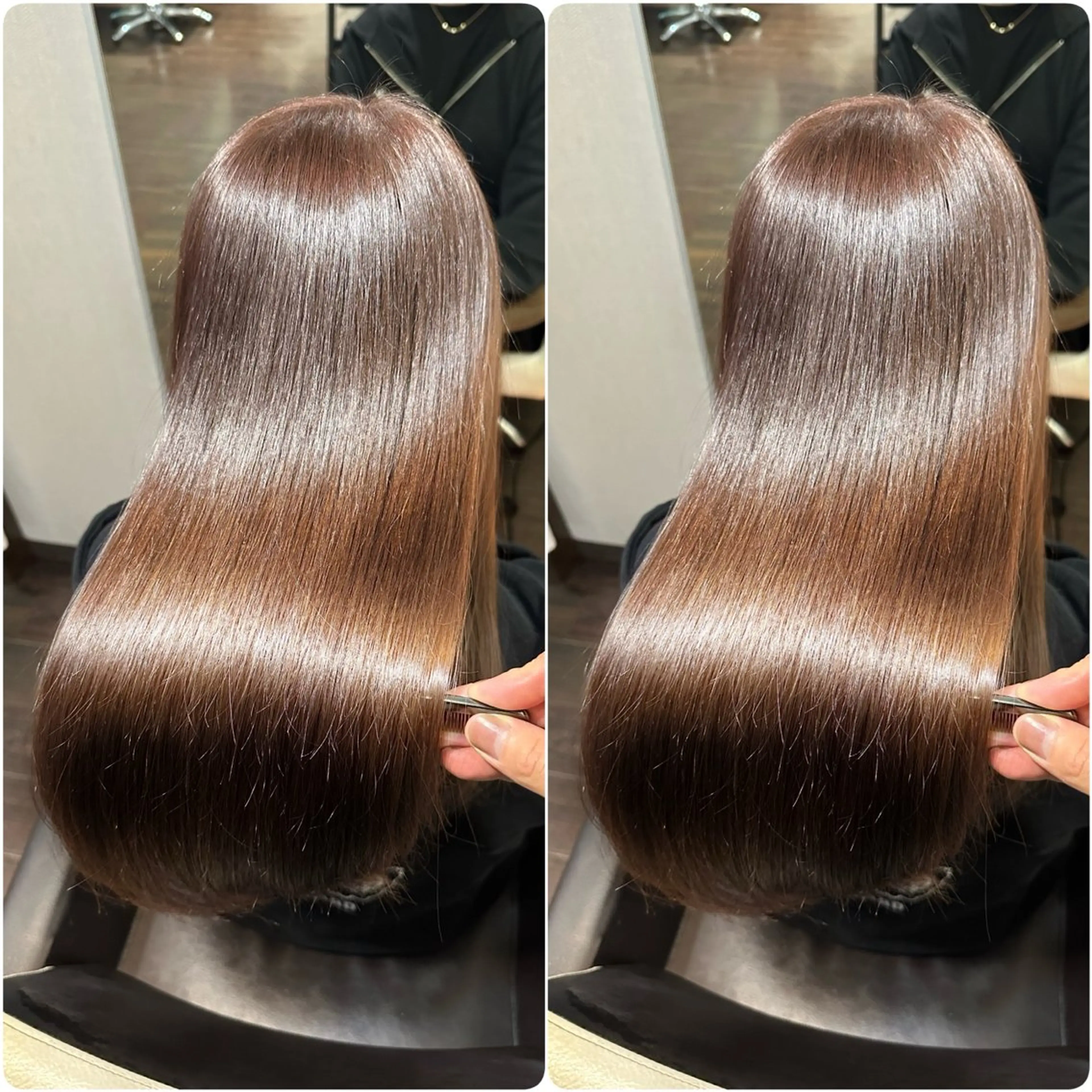 ロング カット 縮毛矯正 トリートメント ヘッドスパ youres hair 髪質改善トリートメント&ヘッドスパ　新宿EAST所属・🌹ULTOWA🌹 髪質改善/縮毛/店長のヘアスタイル