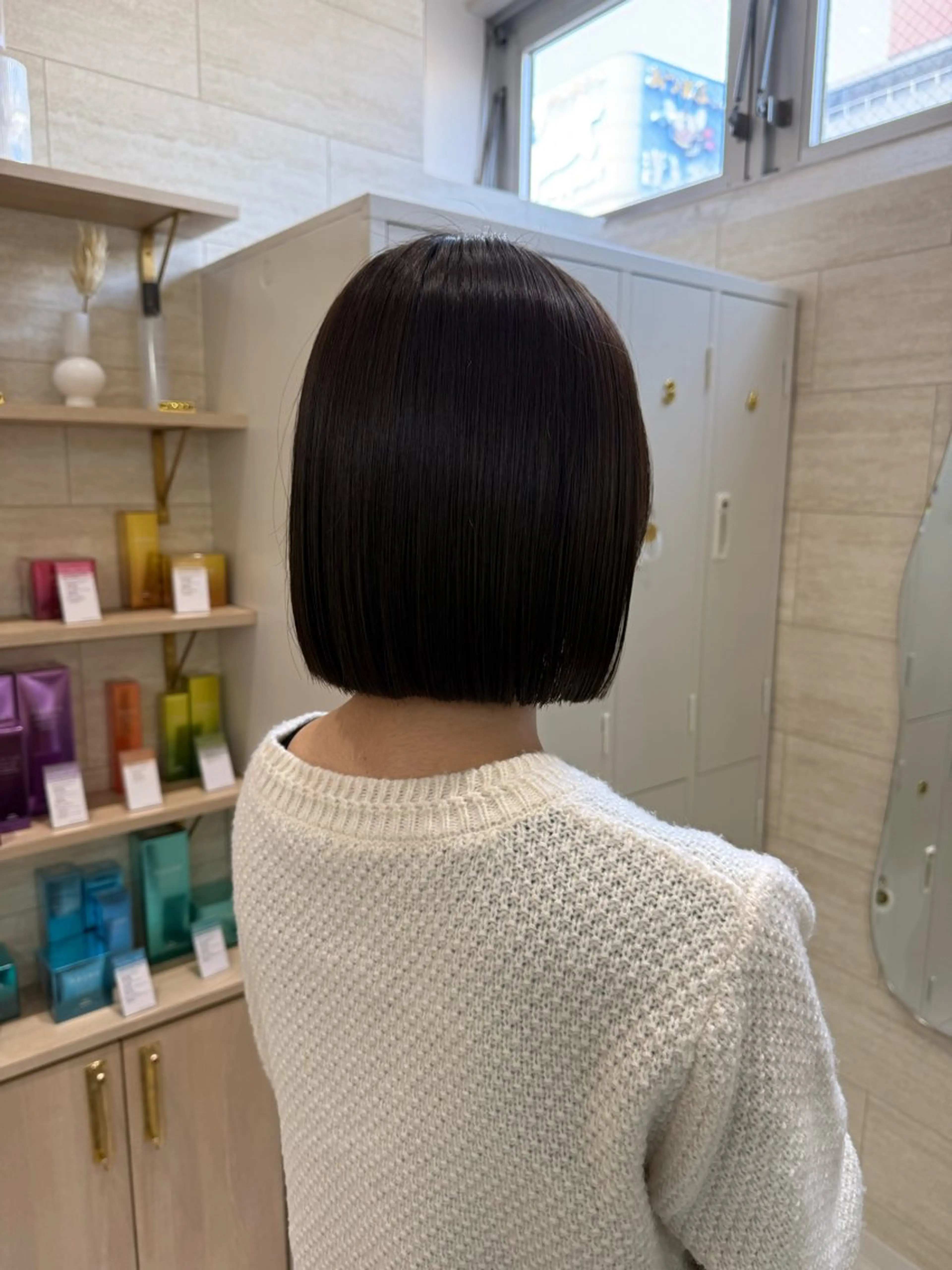 カラー 切りっぱなしボブ ボブ Zina 熊本店 ワンホン/Juranのヘアスタイル