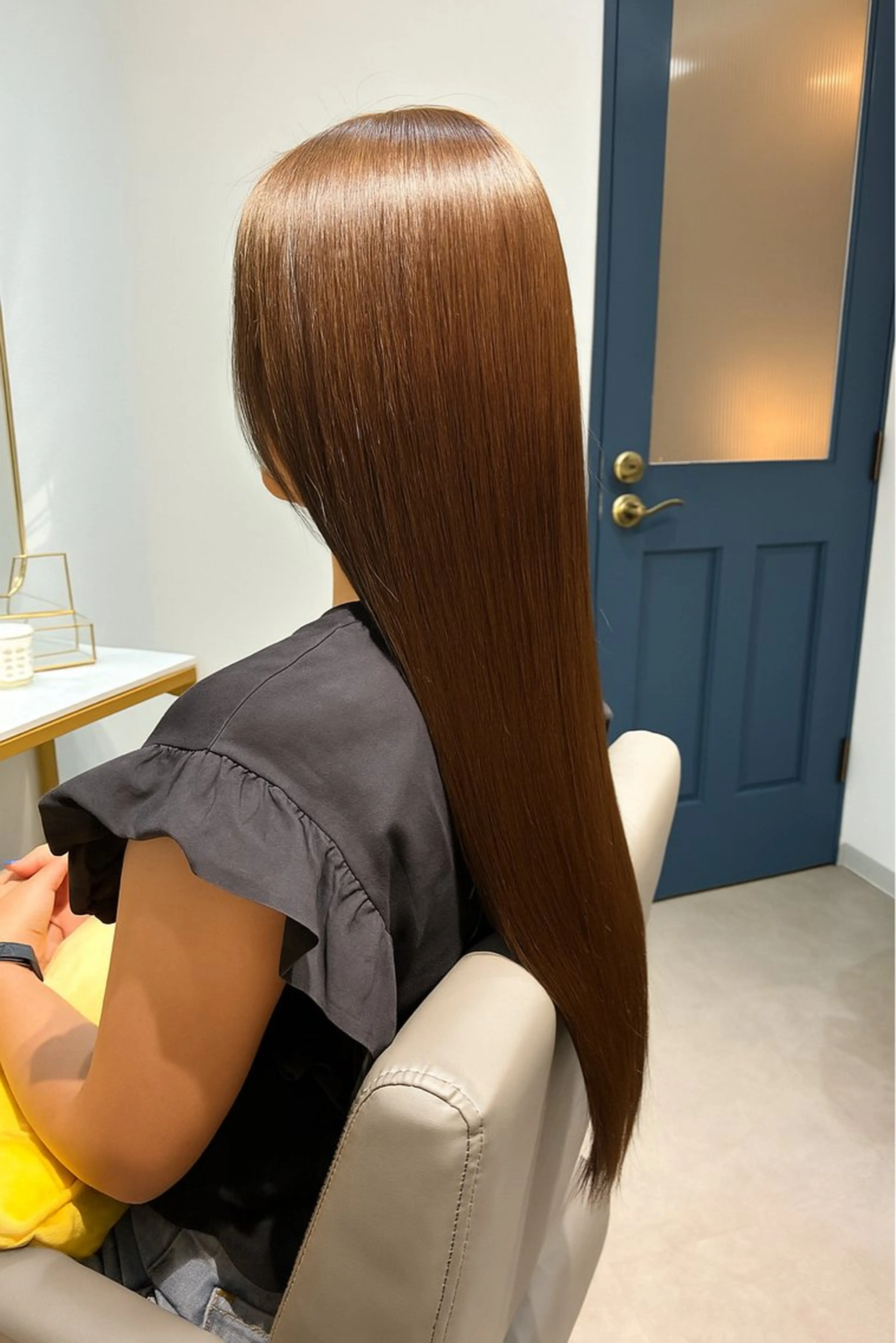 ロング ボブ ハイライト 髪質改善 韓国風ヘア レイヤーカット カット ヘアカラー トリートメント The Apartment of Solon Citta 船橋609所属・髪質改善/縮毛矯正/ 美髪/個室/ハラのヘアスタイル