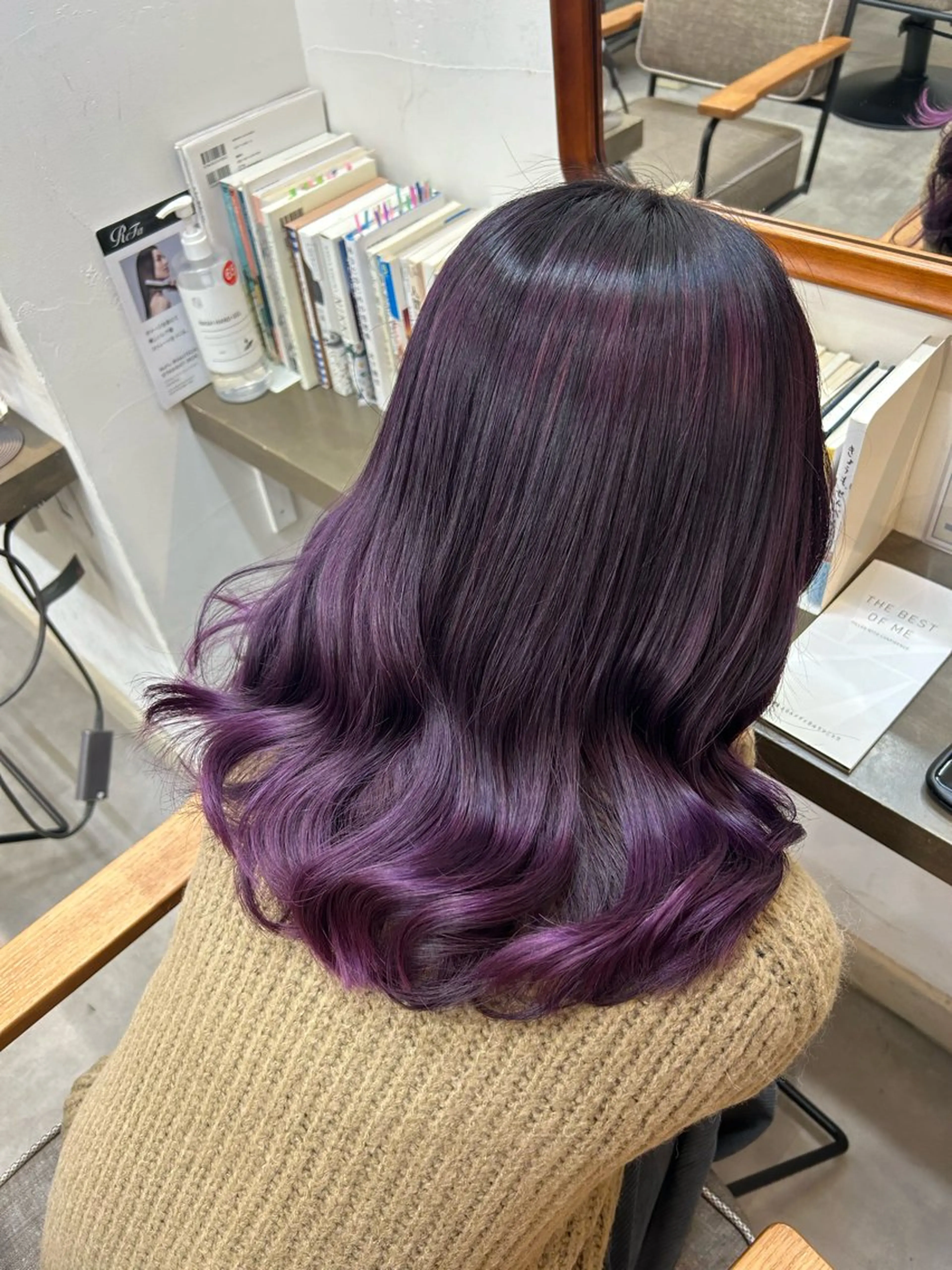 セミロング カラー ヘアアレンジ 🌱メンズカット募集 中🌱ナノコのヘアスタイル