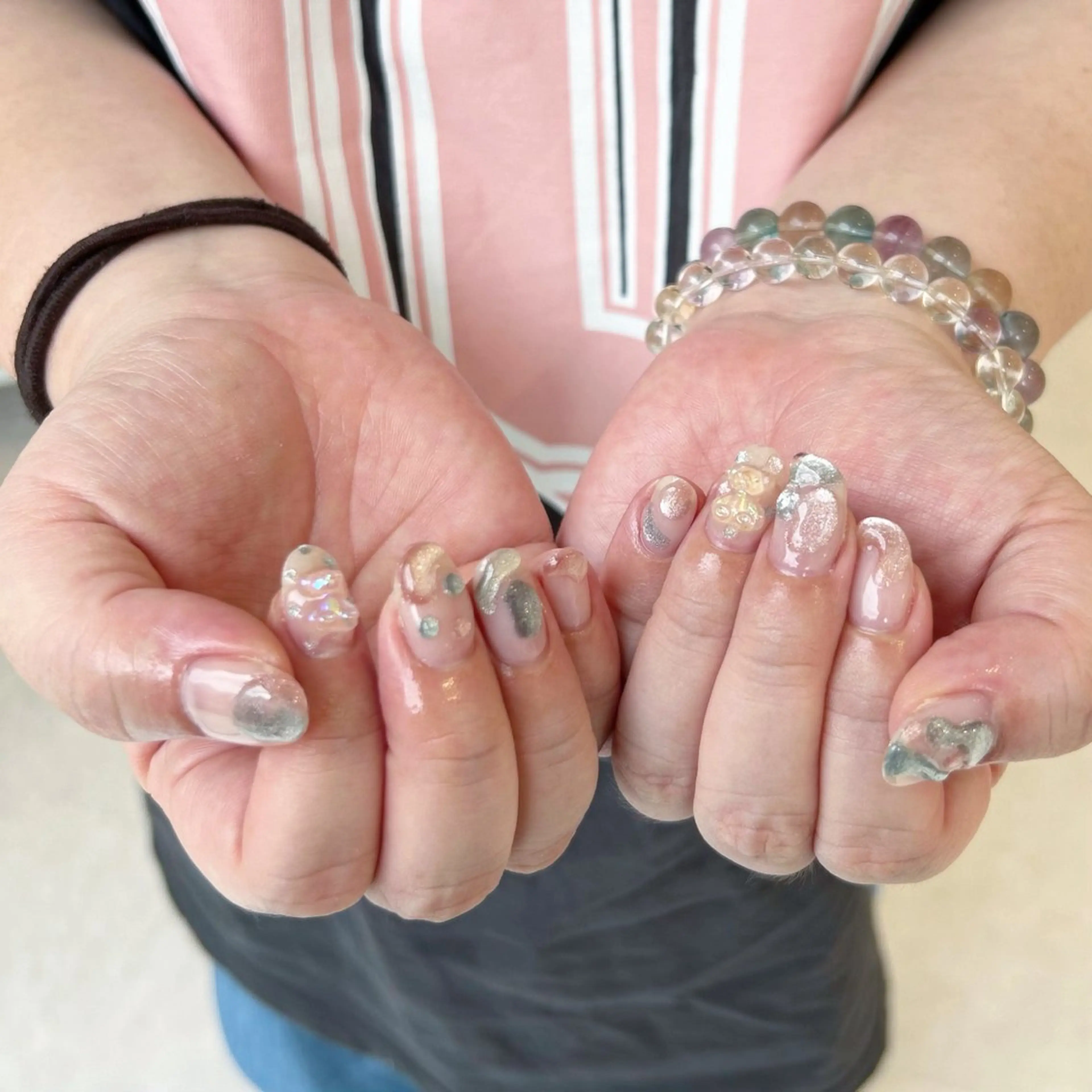 ネイル マグネットネイル ぷっくりネイル Uzuki ／ROCCOnailのネイルデザイン