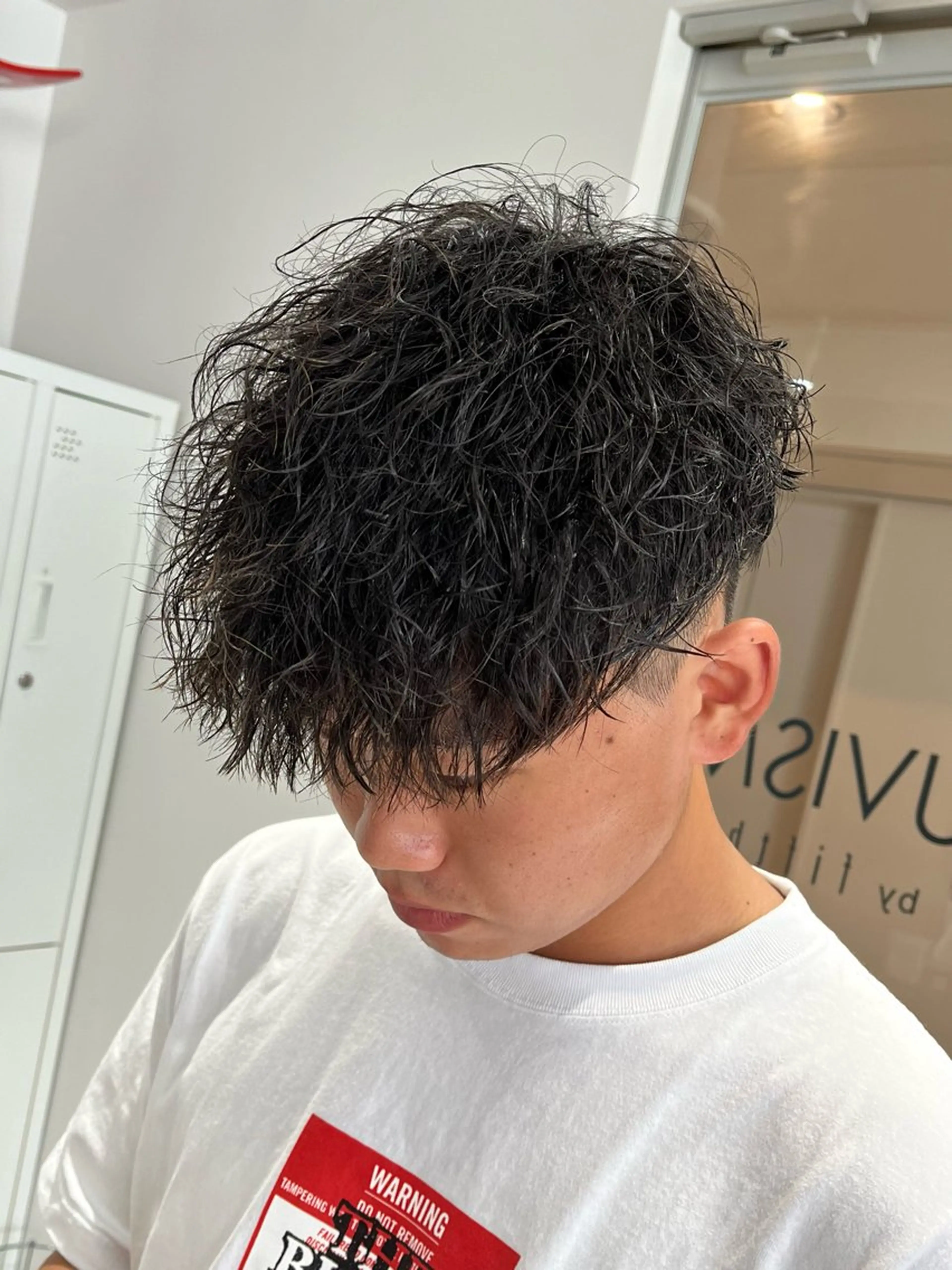 ショート パーマ メンズ メンズパーマ スペインカール ツイストスパイラルパーマ スパイラルパーマ カット パーマ 新潟メンズパーマ 新潟駅/小田拓実のヘアスタイル