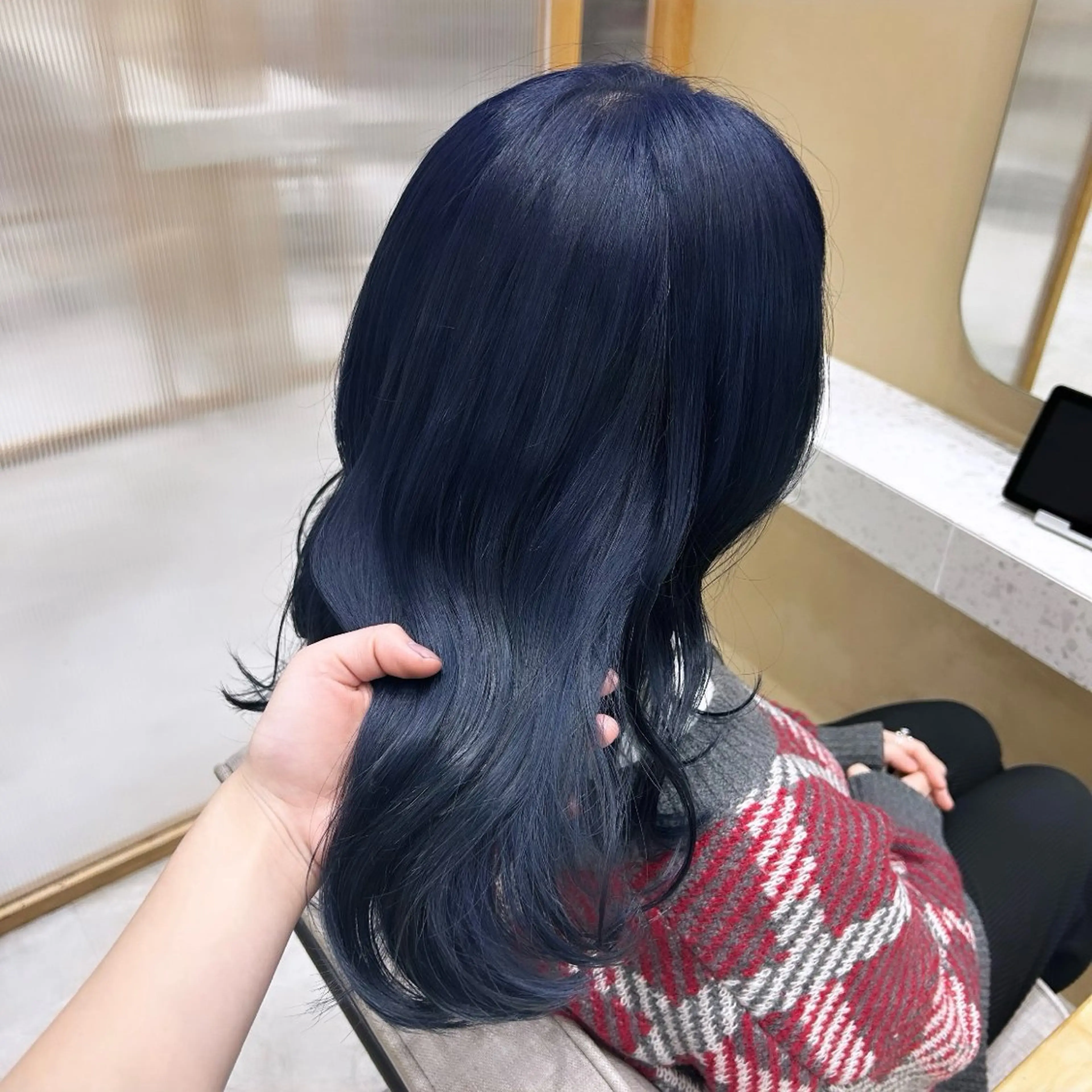 セミロング カット ヘアカラー メンズ特化美容師👾 チカのヘアスタイル