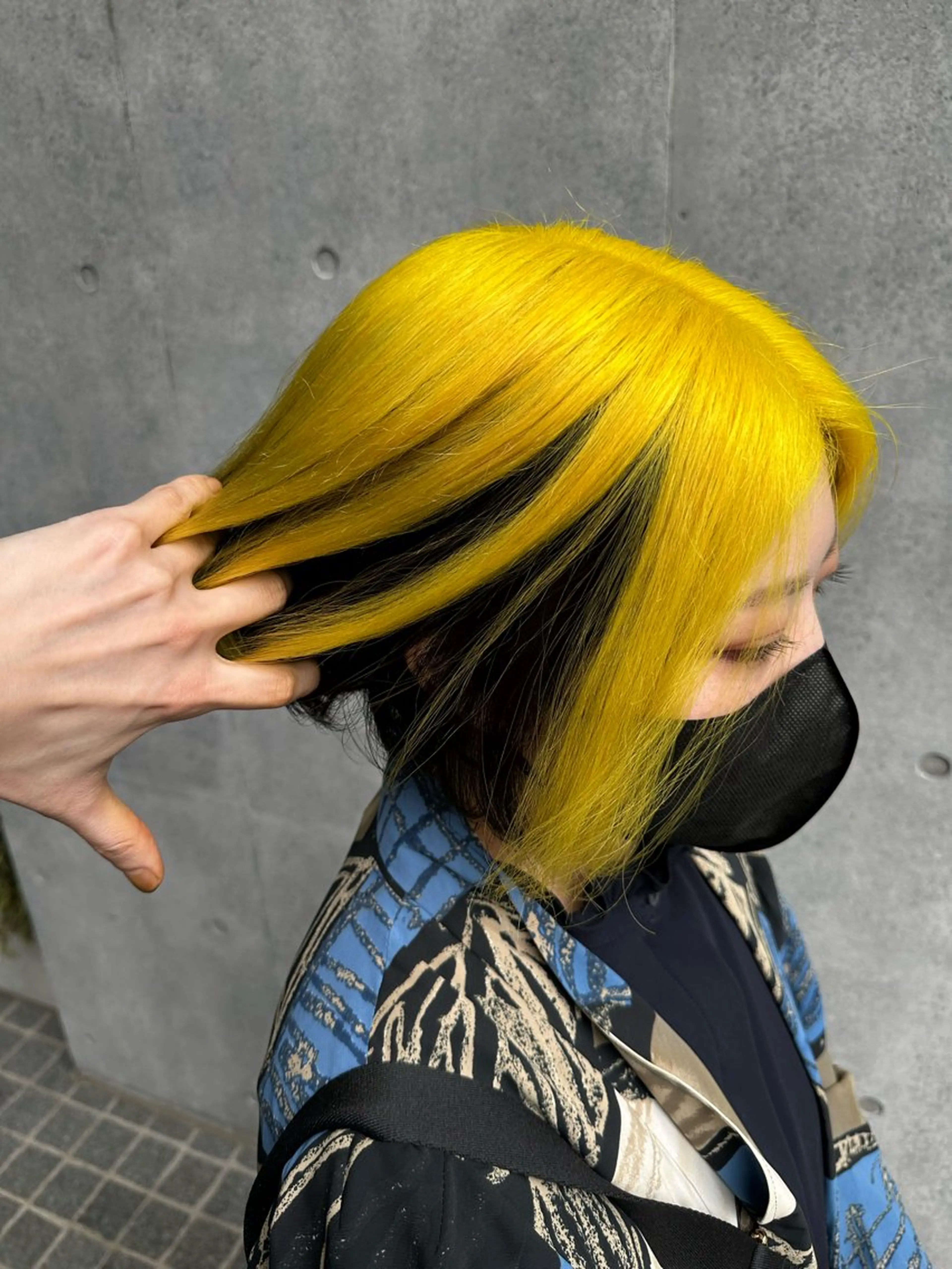 ショート カラー イエローカラー デザインカラー🎨 下北沢 / 磯部のヘアスタイル