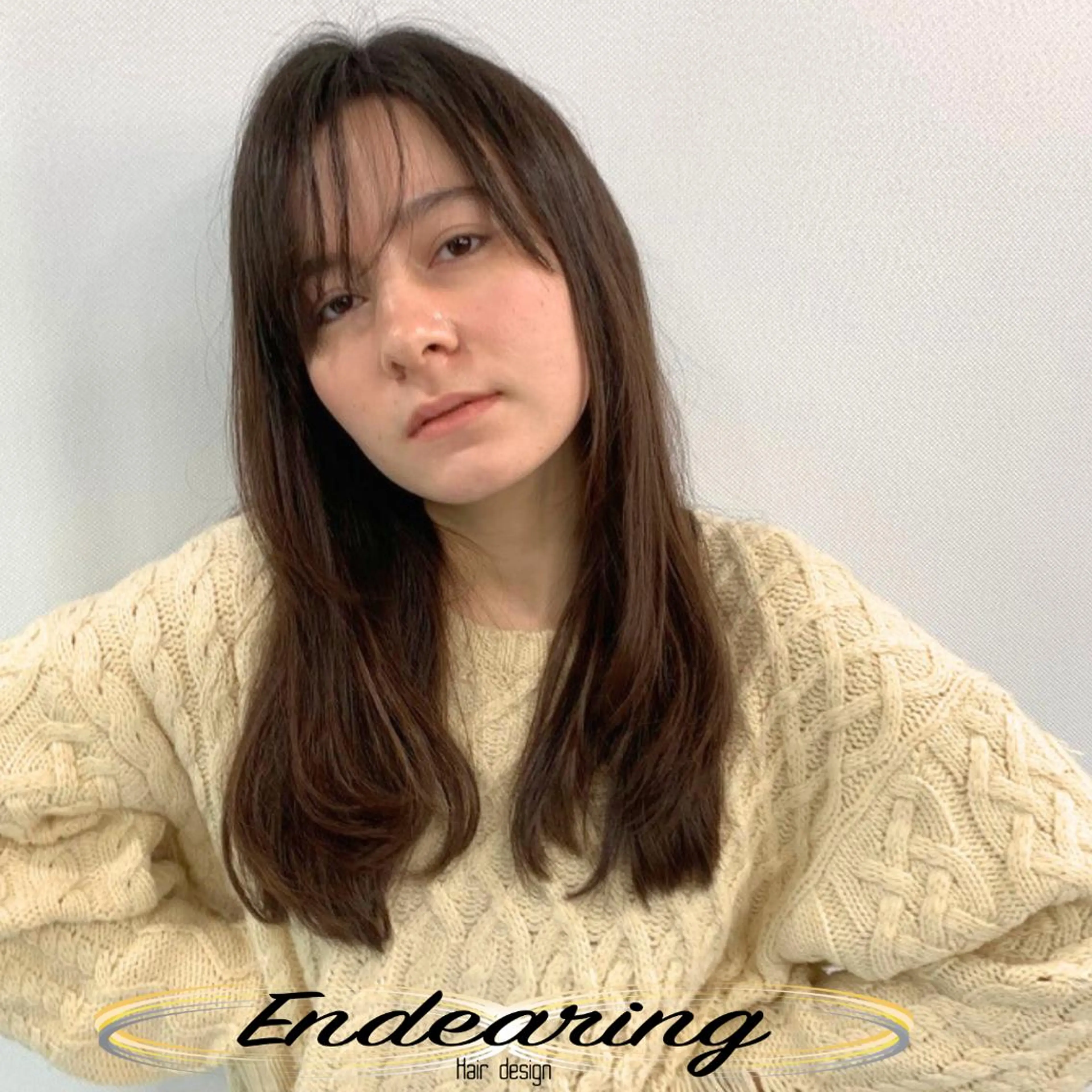 カラー アッシュ ベージュカラー 透明感カラー カット ヘアカラー Endearing 銀座/レイヤーカットのヘアスタイル