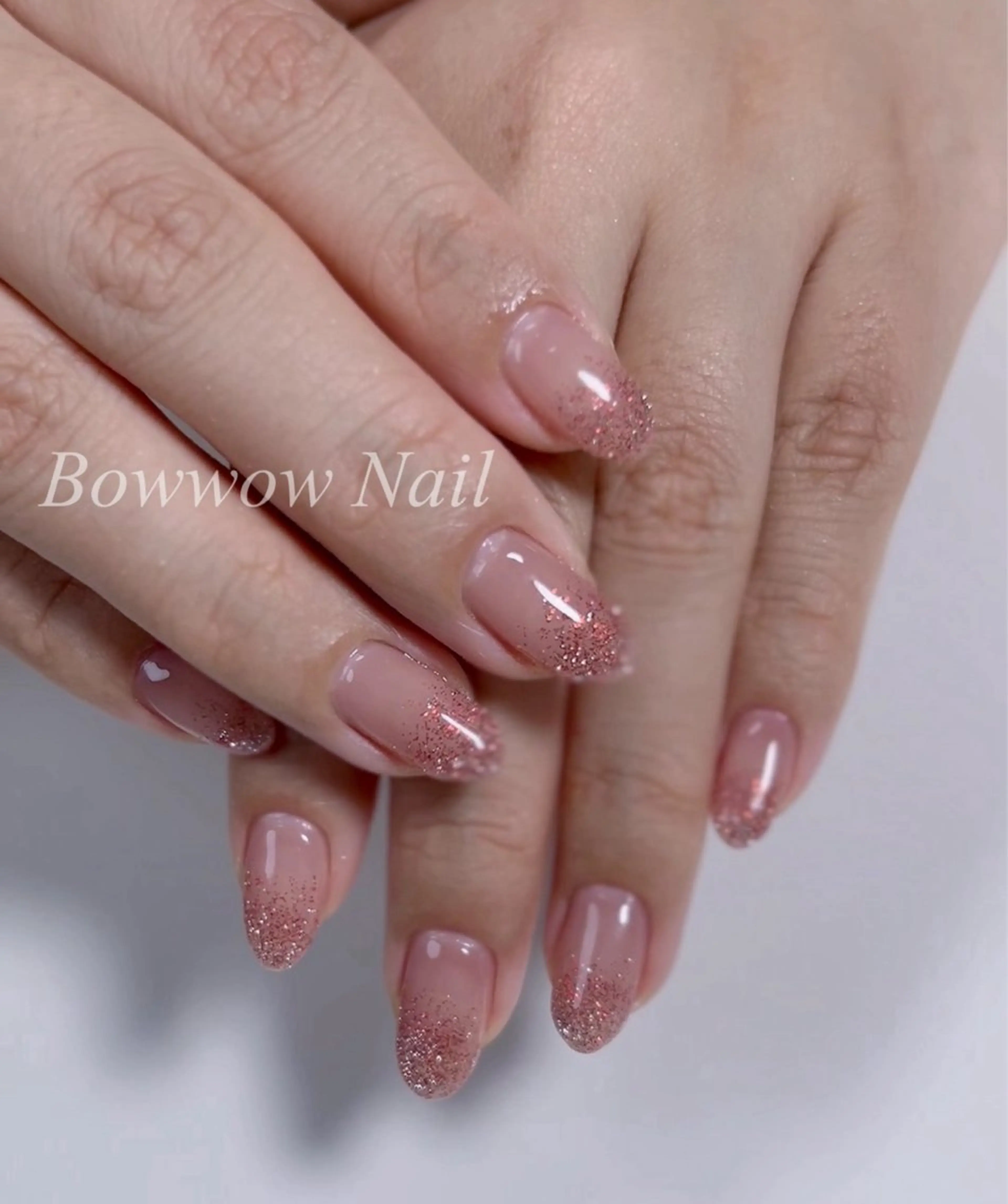 ネイル グラデーション 韓国ネイル ラメ(グリッター) ハンドネイル Bow wow Nail さや🧸のネイルデザイン