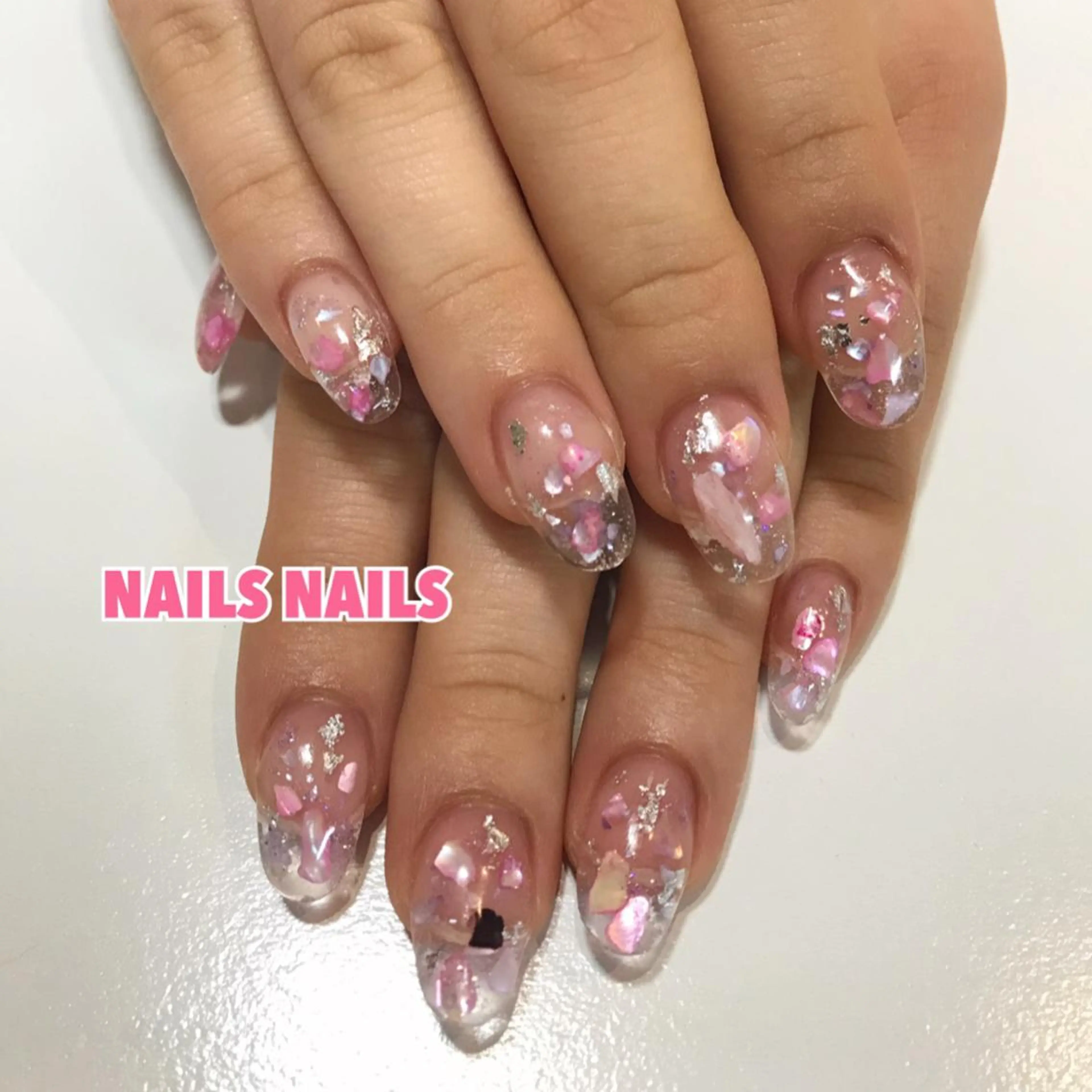 ネイル ピンク スカルプネイル 春ネイル 夏ネイル NAILSNAILS ERIKAのネイルデザイン