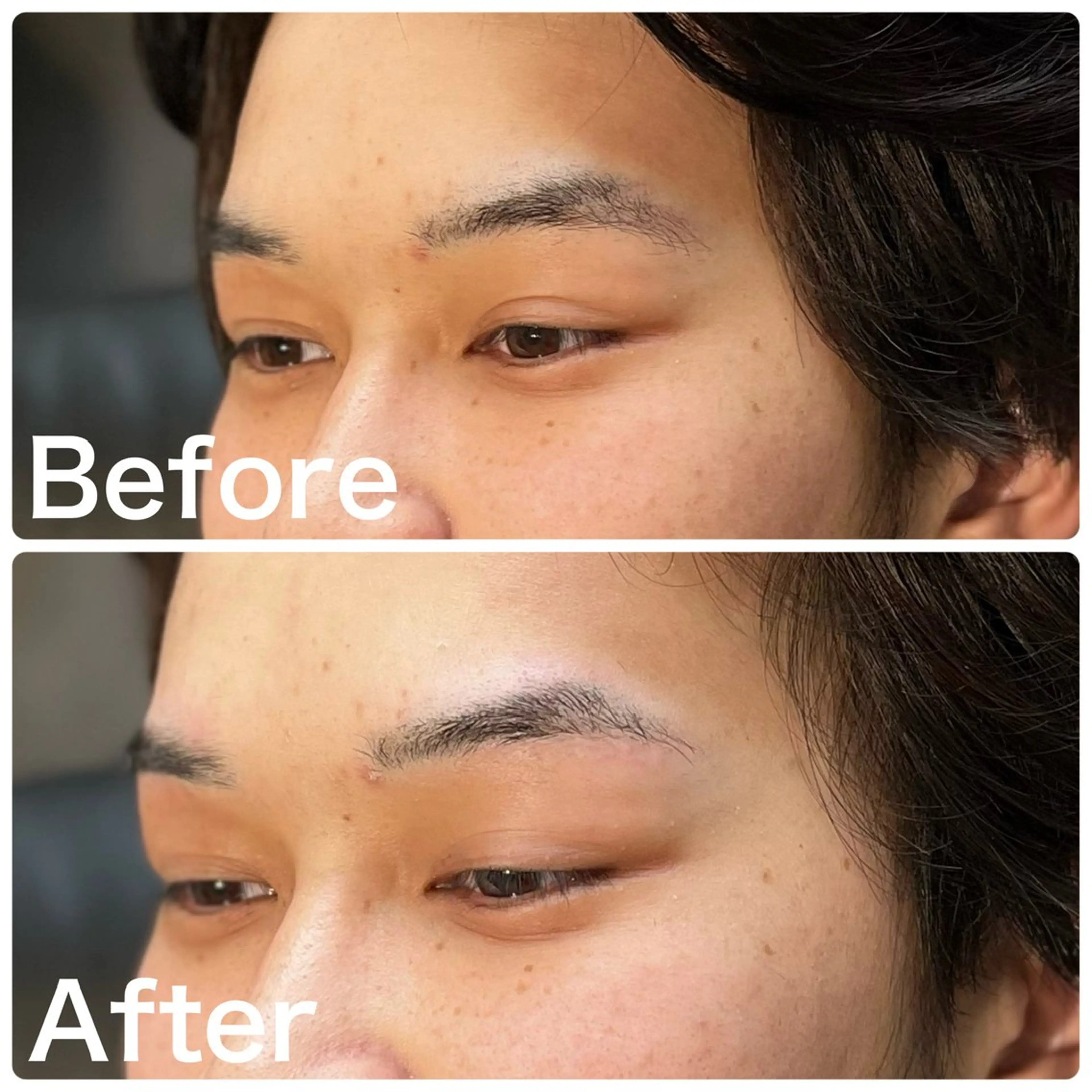 メンズ アイブロウ ワックス脱毛 眉カット 2◯Re:gid Yusukeの眉毛・アイブロウイメージ