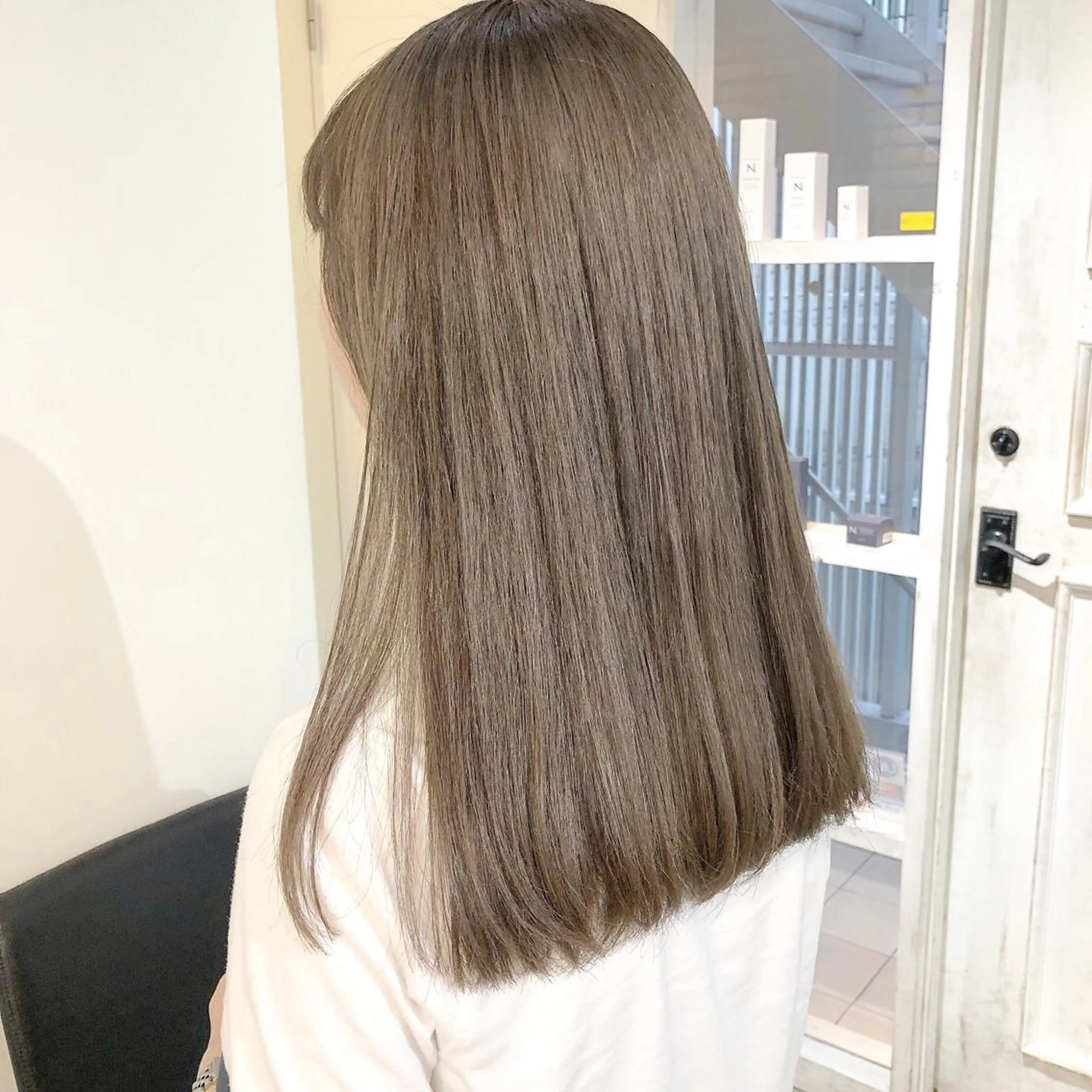 ロング カラー ブリーチ ケアブリーチ ダブルカラー 榎園 由美のヘアスタイル