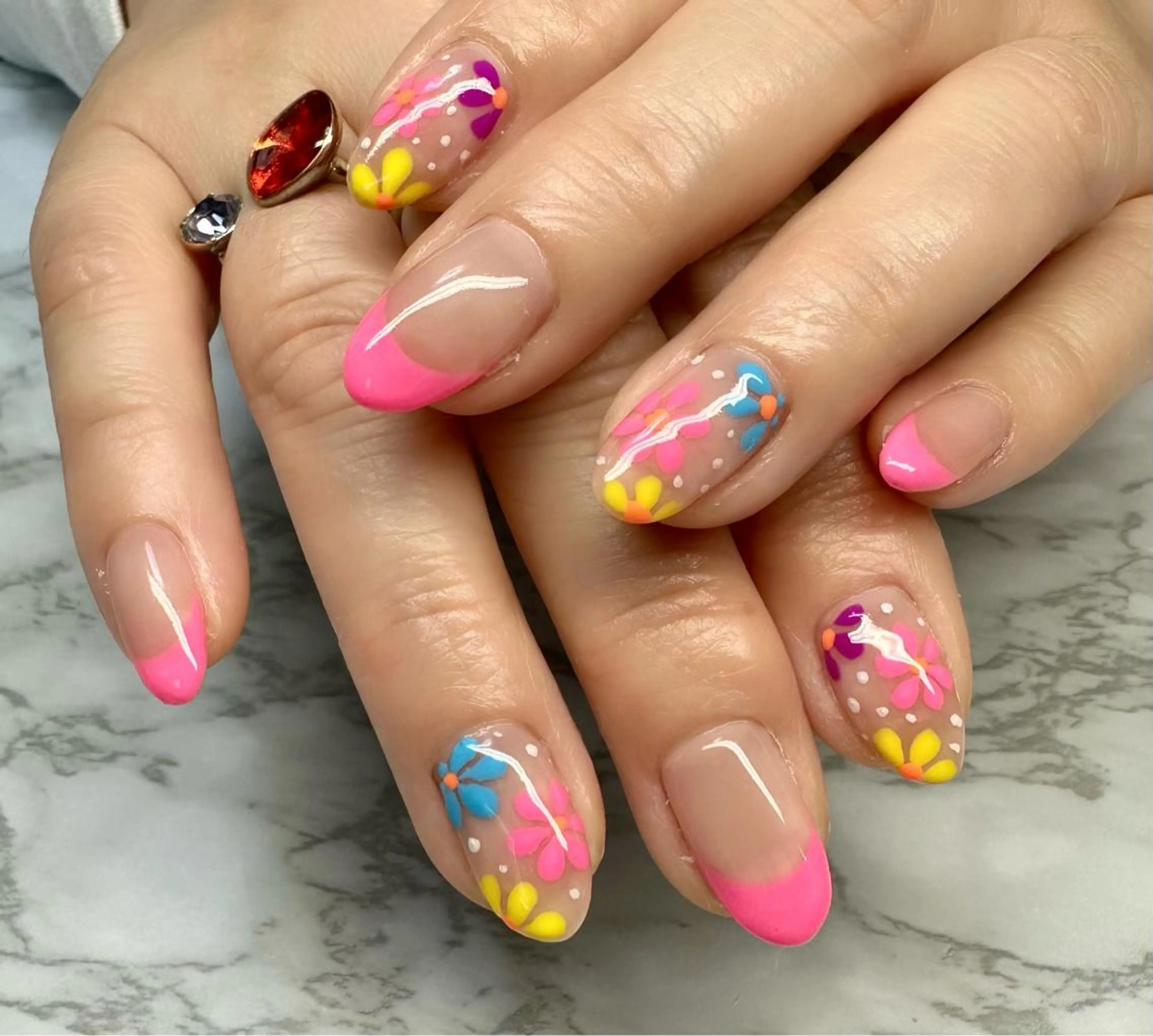ネイル アートネイル 夏ネイル M.N_ nailのネイルデザイン