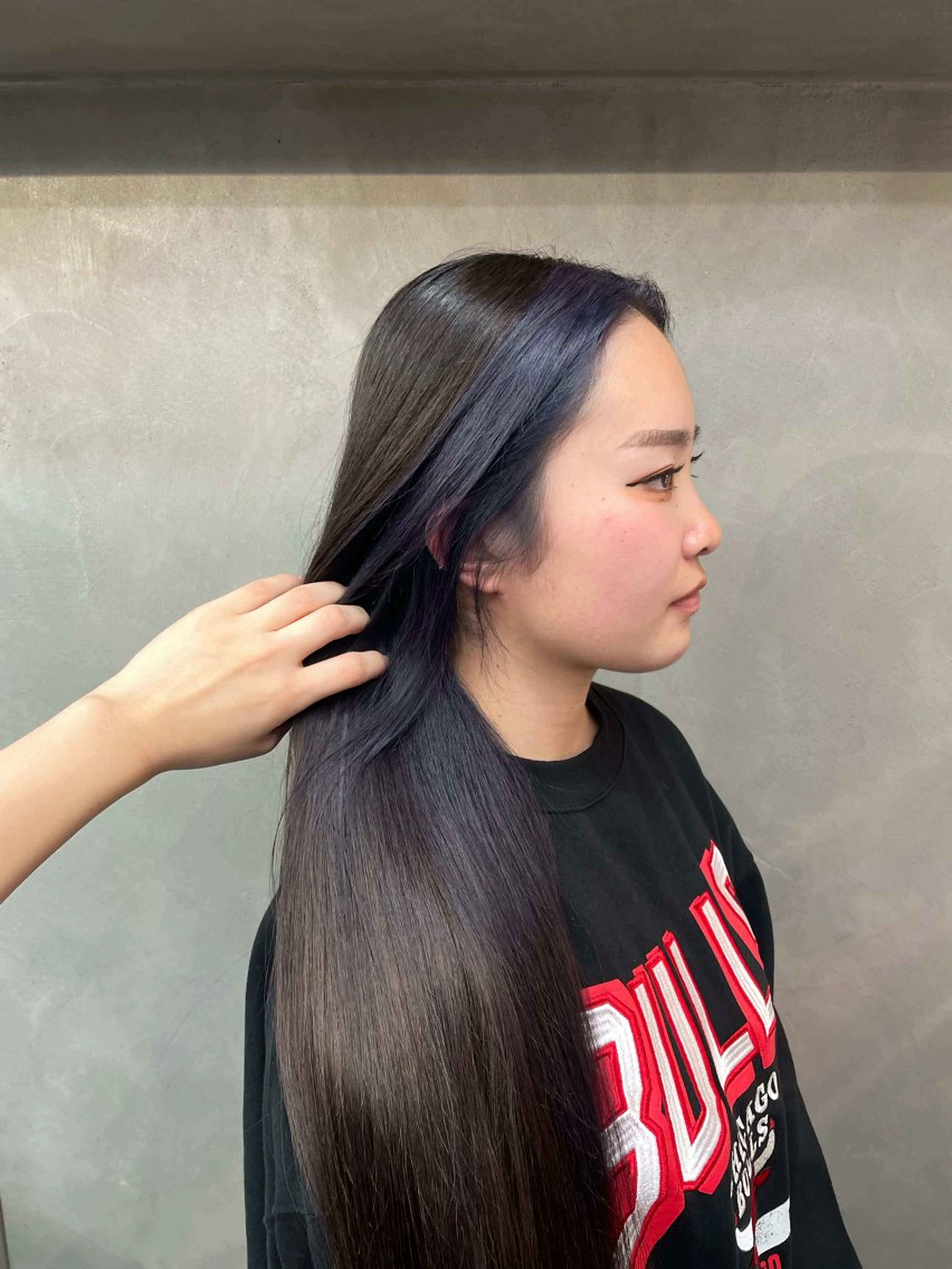 ロング カラー インナーカラー パープルカラー ヘアカラー TNB TOKYO所属・エクステ/コーンロウ KURUMI⛓️🔥のヘアスタイル