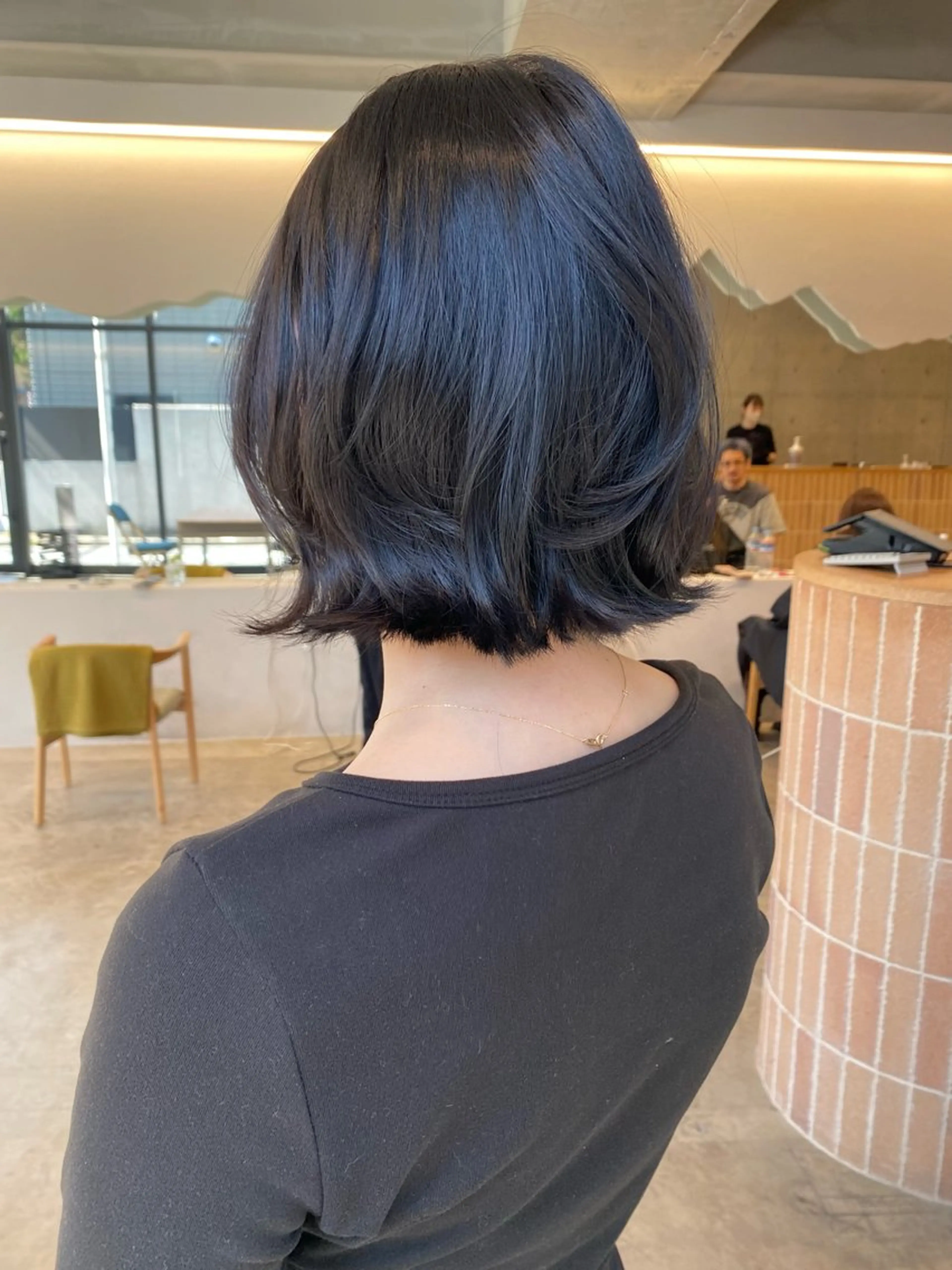 ミディアム カラー カット ヘアカラー トリートメント レイヤー/柔色 カラー/SAkiのヘアスタイル