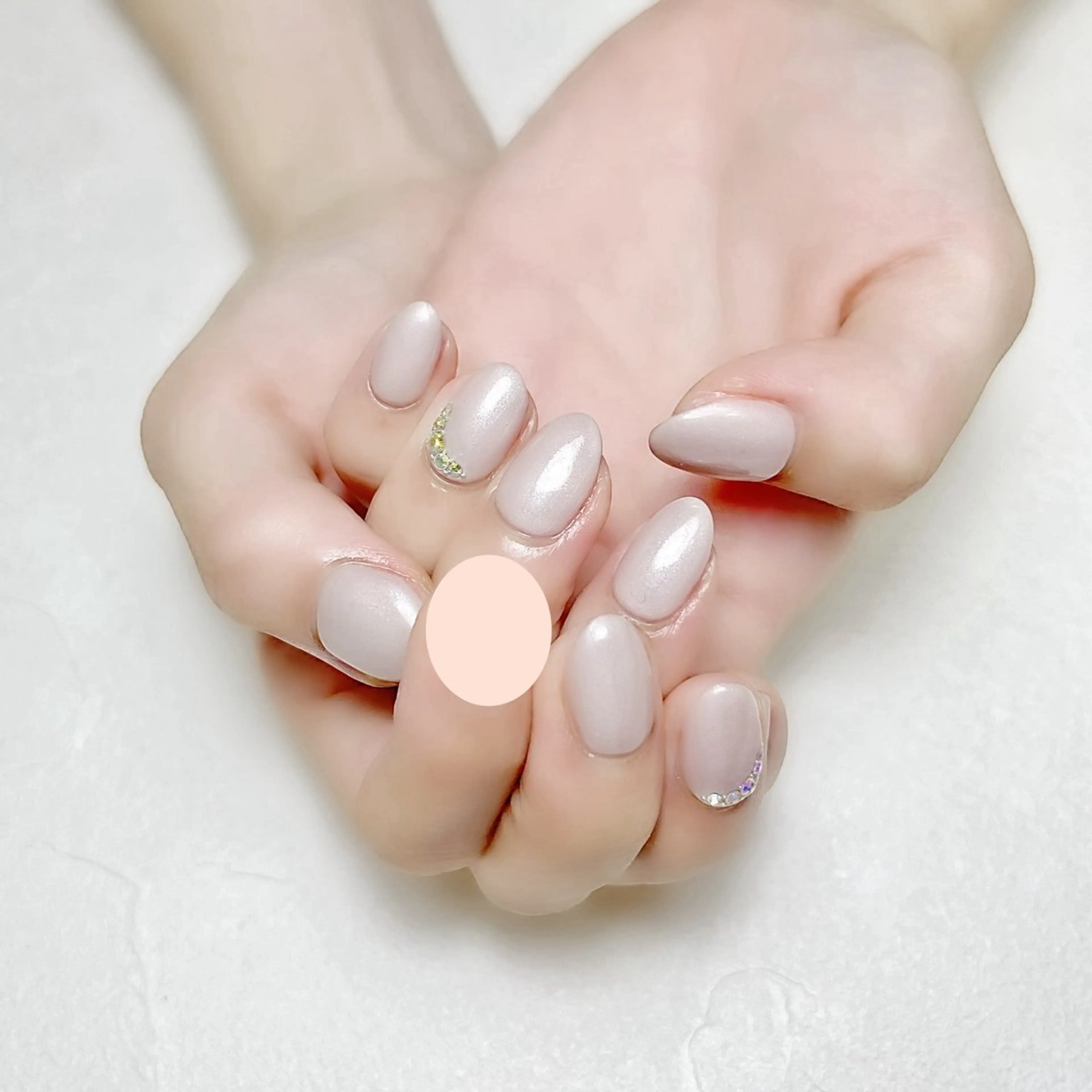 ネイル アートネイル オフィスネイル ワンカラーネイル ストーンネイル rouse nail RISATOのネイルデザイン