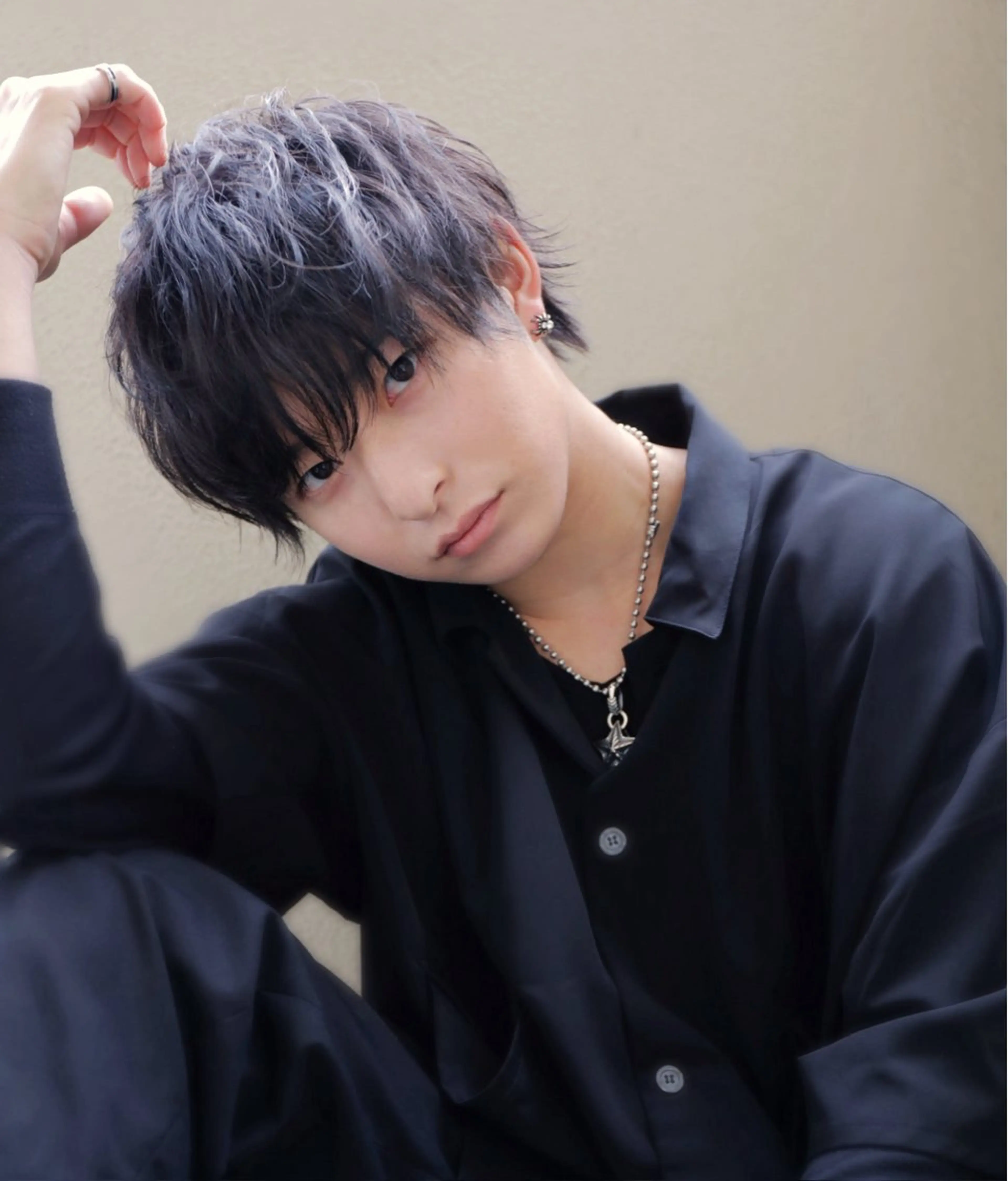 メンズ センターパート マッシュ 廣田 悠太のヘアスタイル