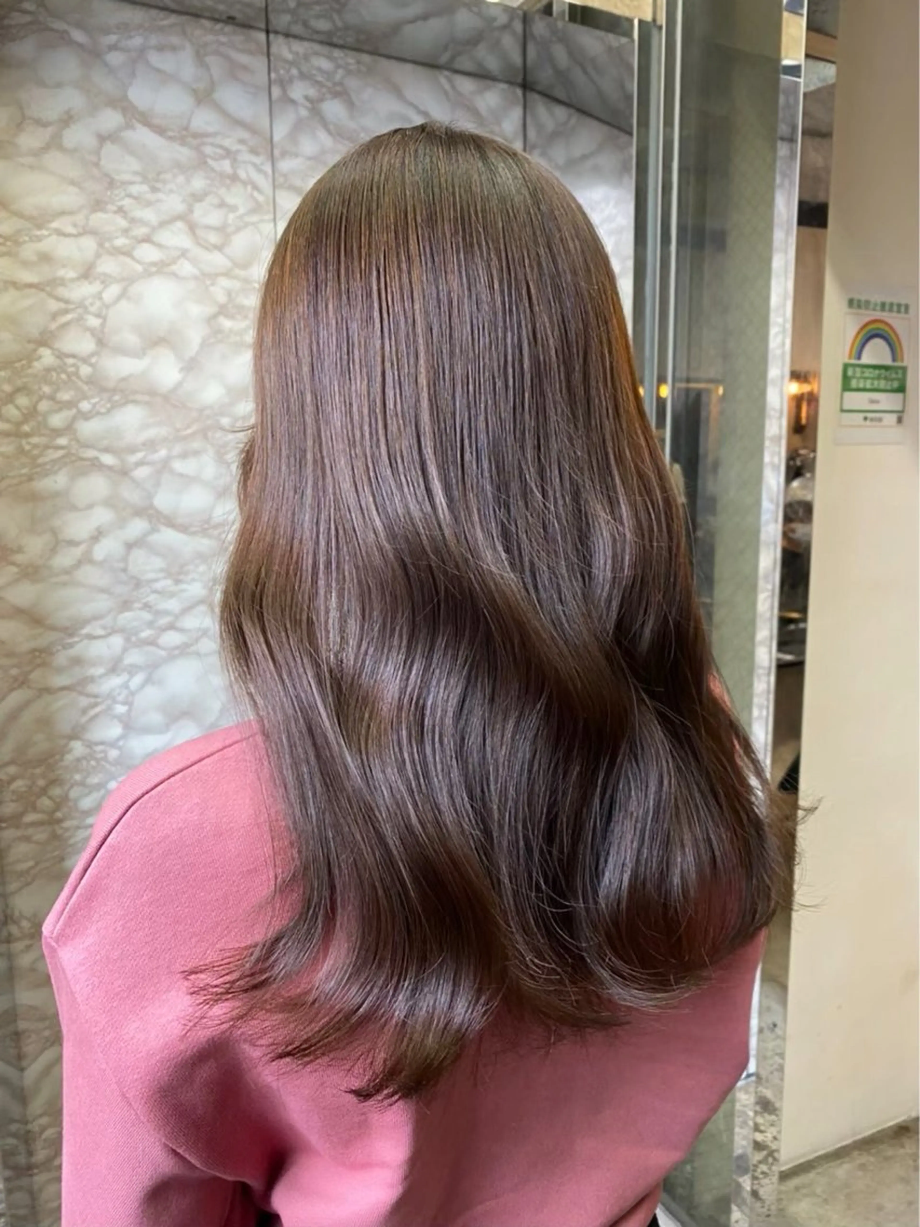 ロング カラー ヘアアレンジ ベージュカラー 銀座terrace所属・🫧透明感／艶カラー 🫧Ryuseiのヘアスタイル