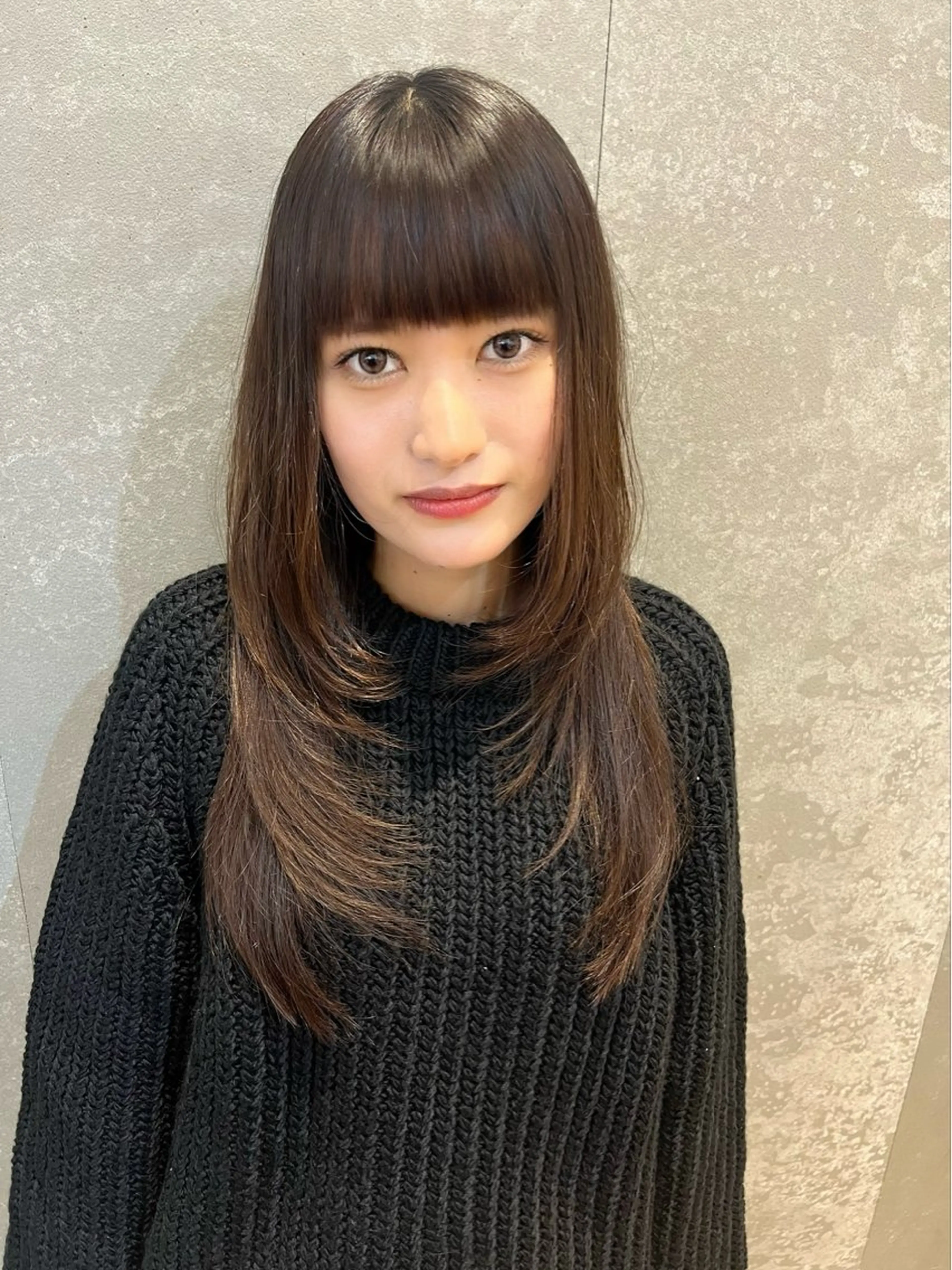 セミロング レイヤーカット HARONA所属・渡邊 恭汰のヘアスタイル