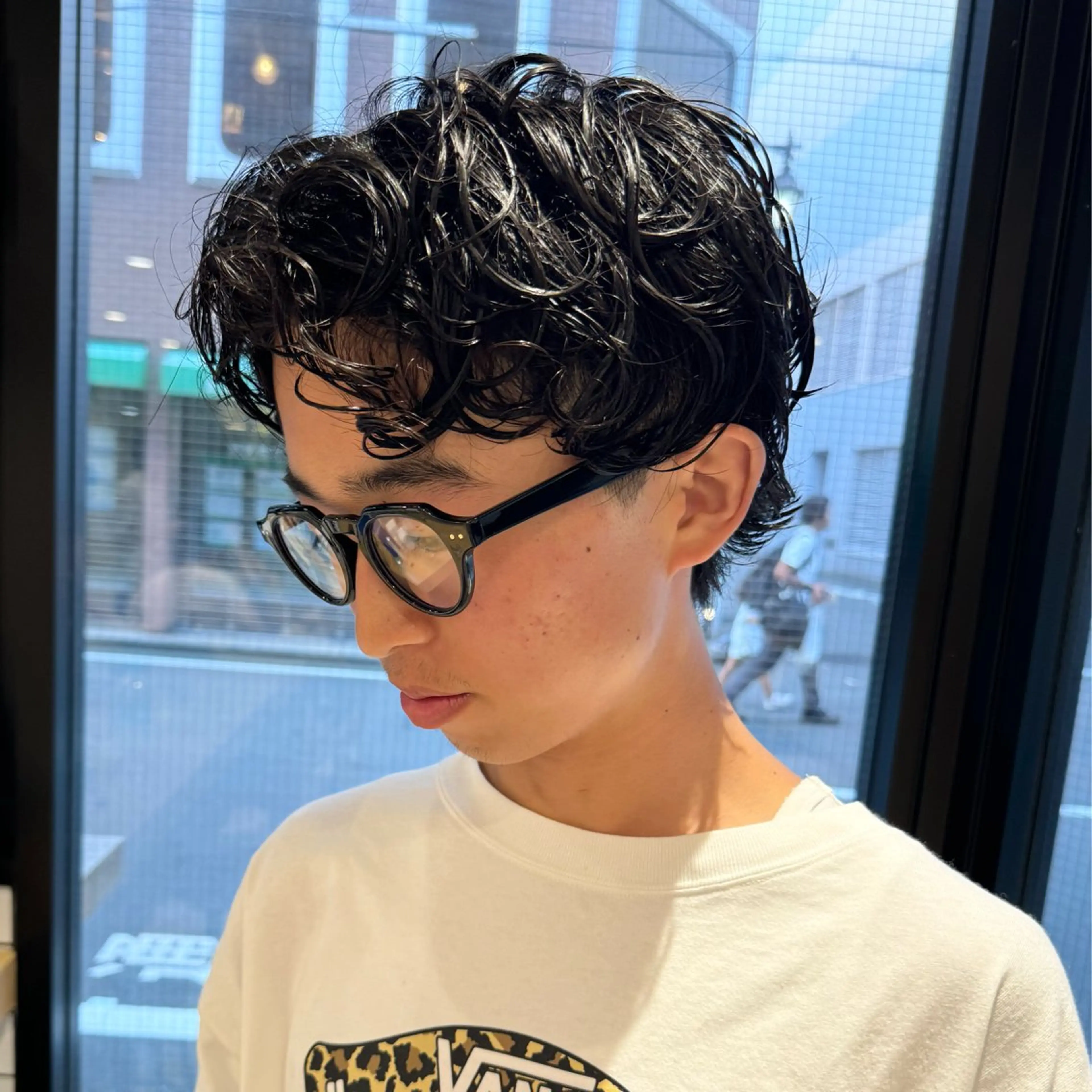 パーマ メンズ 艶カラー/暖色カラー /透明感/ryutoのヘアスタイル