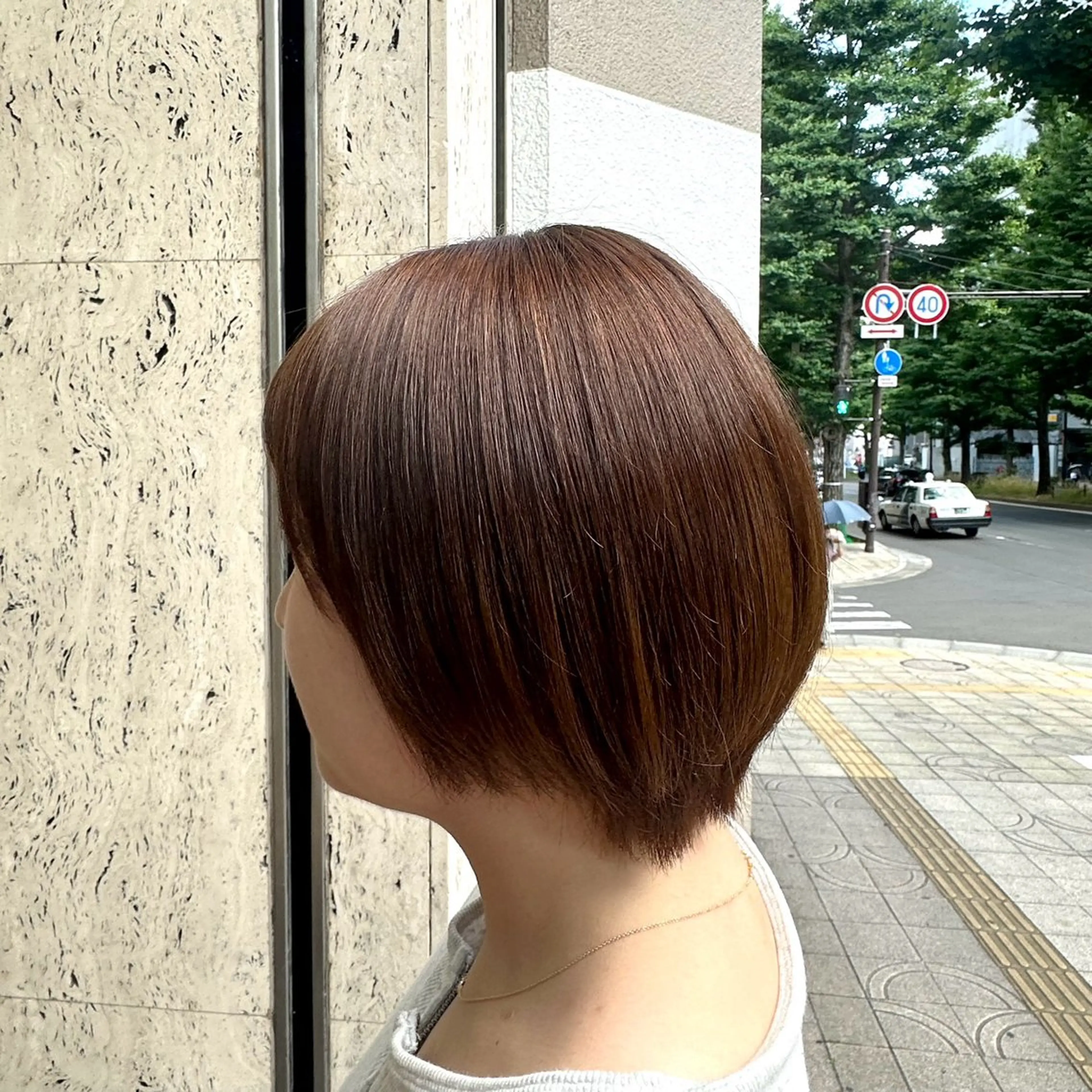 ショート カラー ベージュカラー ブリーチ ヘーゼル ブリーチなしカラー 田中 汰知のヘアスタイル