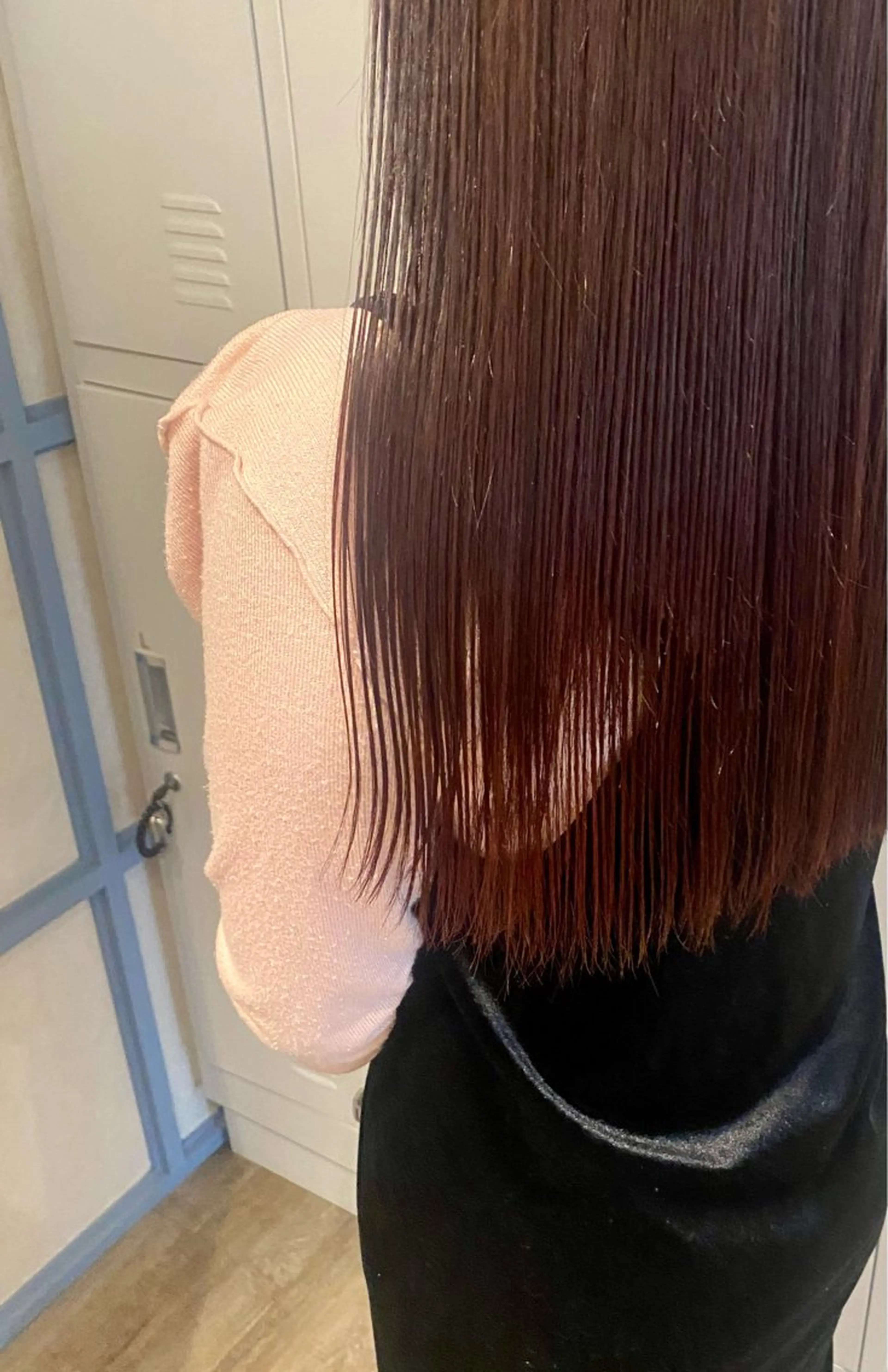 ロング カラー ブリーチ ブラウンカラー ダブルカラー イルミナカラー オリーブカラー N°+aero 😊れいか😊のヘアスタイル