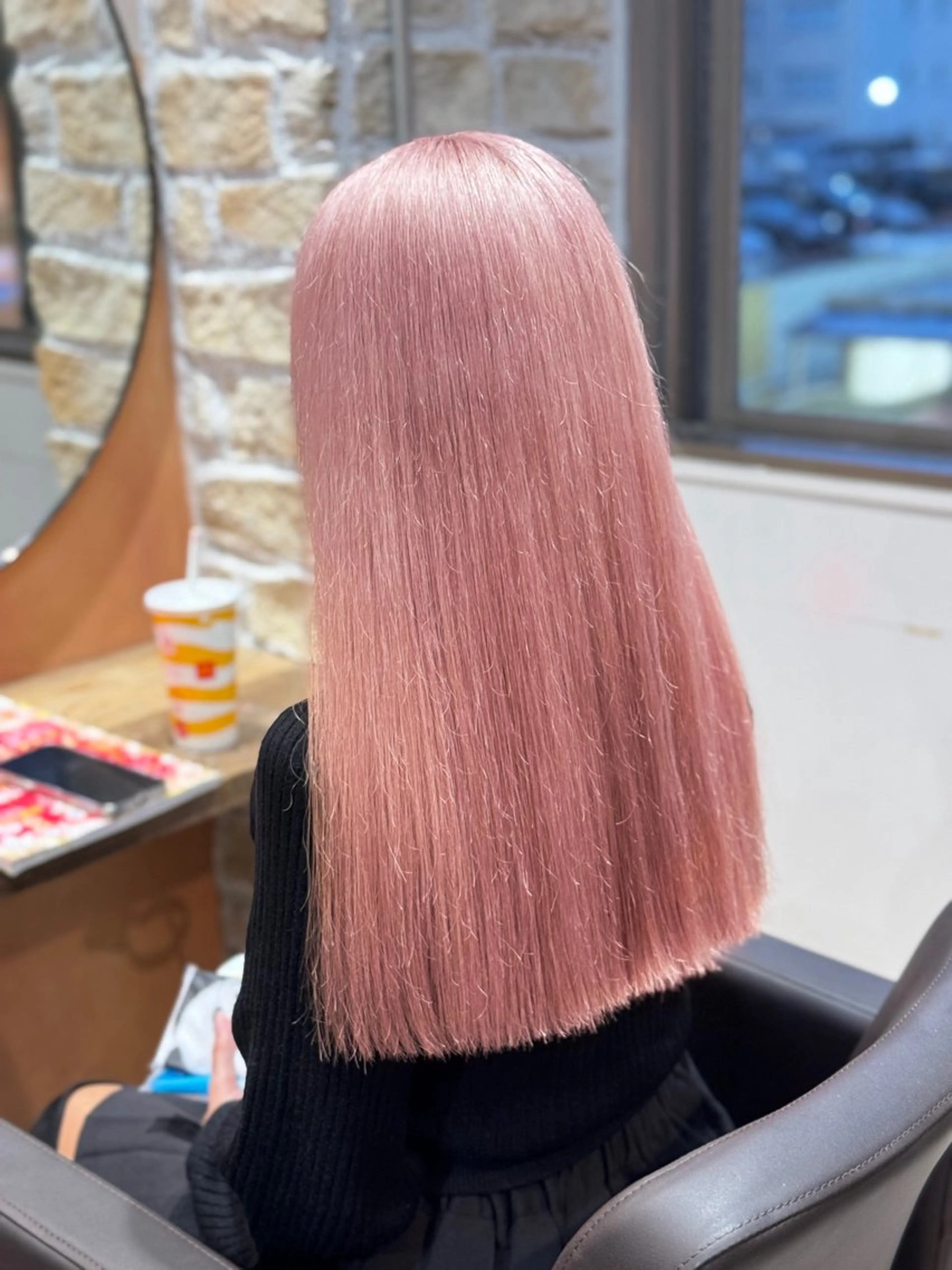 ロング カラー ピンクカラー ホワイトピンク カット ヘアカラー トリートメント 👾TAMURA MAAYA👾のヘアスタイル