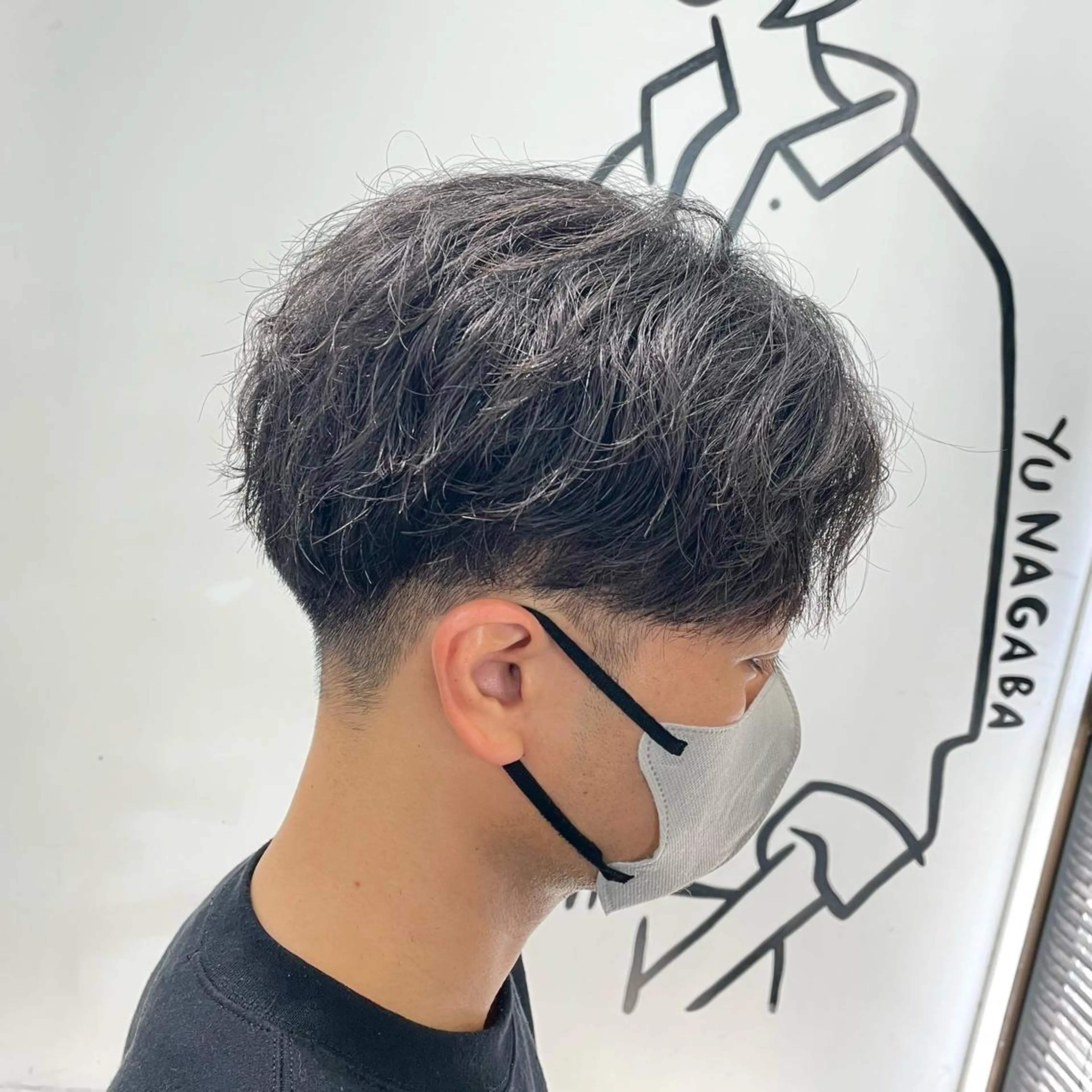 ショート パーマ メンズ カット パーマ メンズ特化美容師/ 藤戸 椋のヘアスタイル