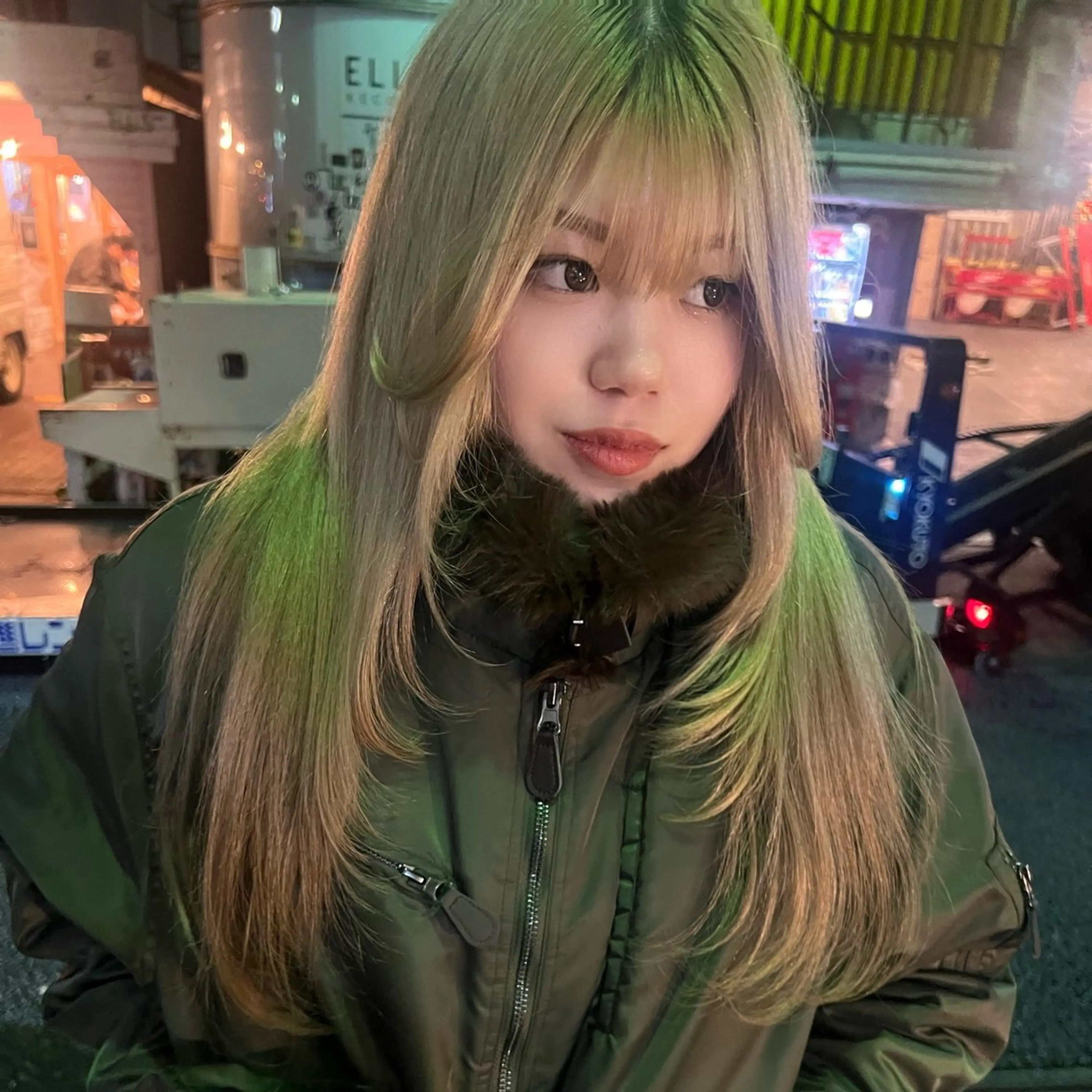 ロング レイヤーカット ワンホンレイヤー カット AI TOKYO S所属・mizuki 【韓国レイヤー】のヘアスタイル