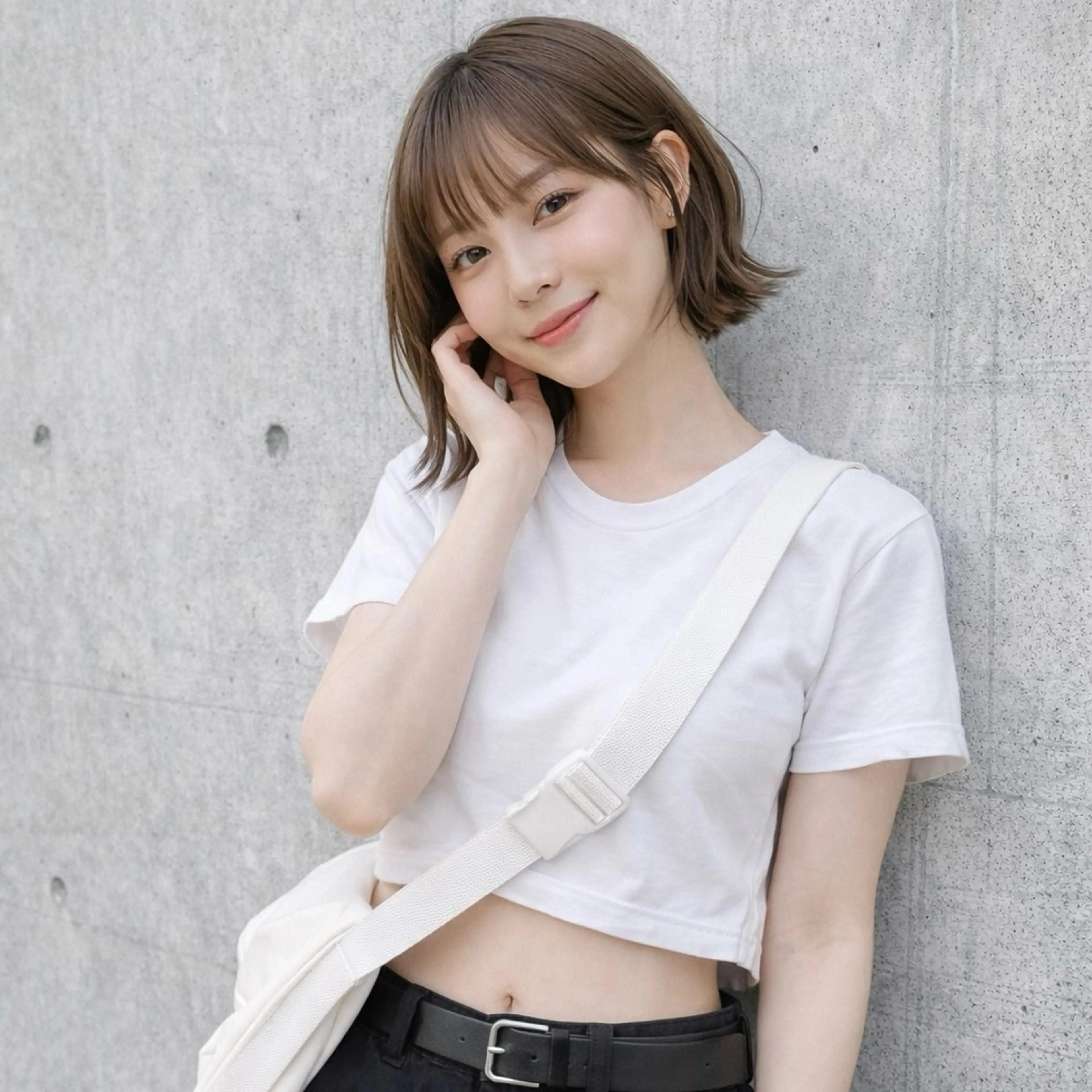 前髪カット+カラー+1stepトリートメントの写真