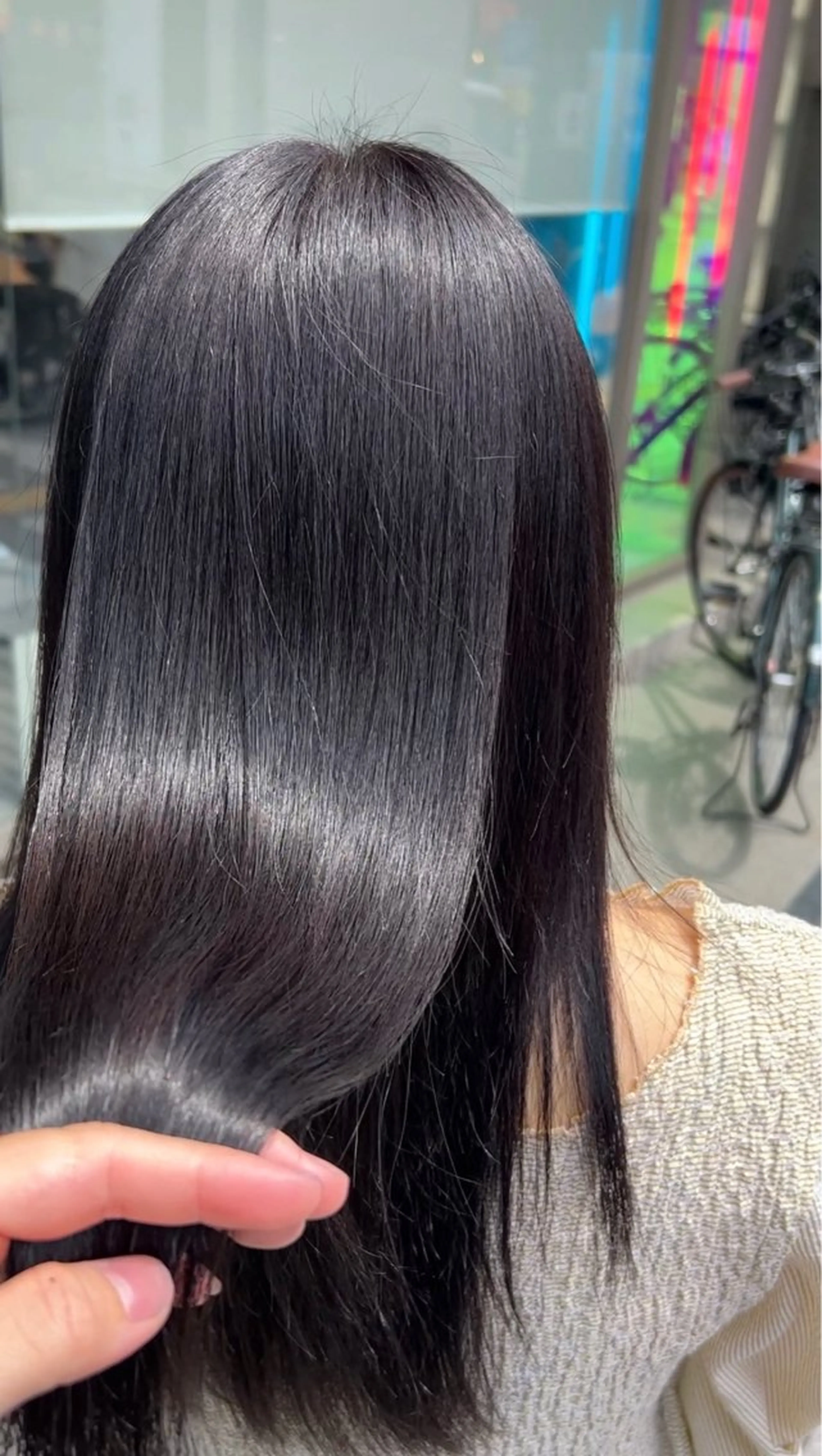 ロング カラー ヘアカラー トリートメント 冬っぽカラー/ マツエク/ゆきなのマツエク・マツパデザイン