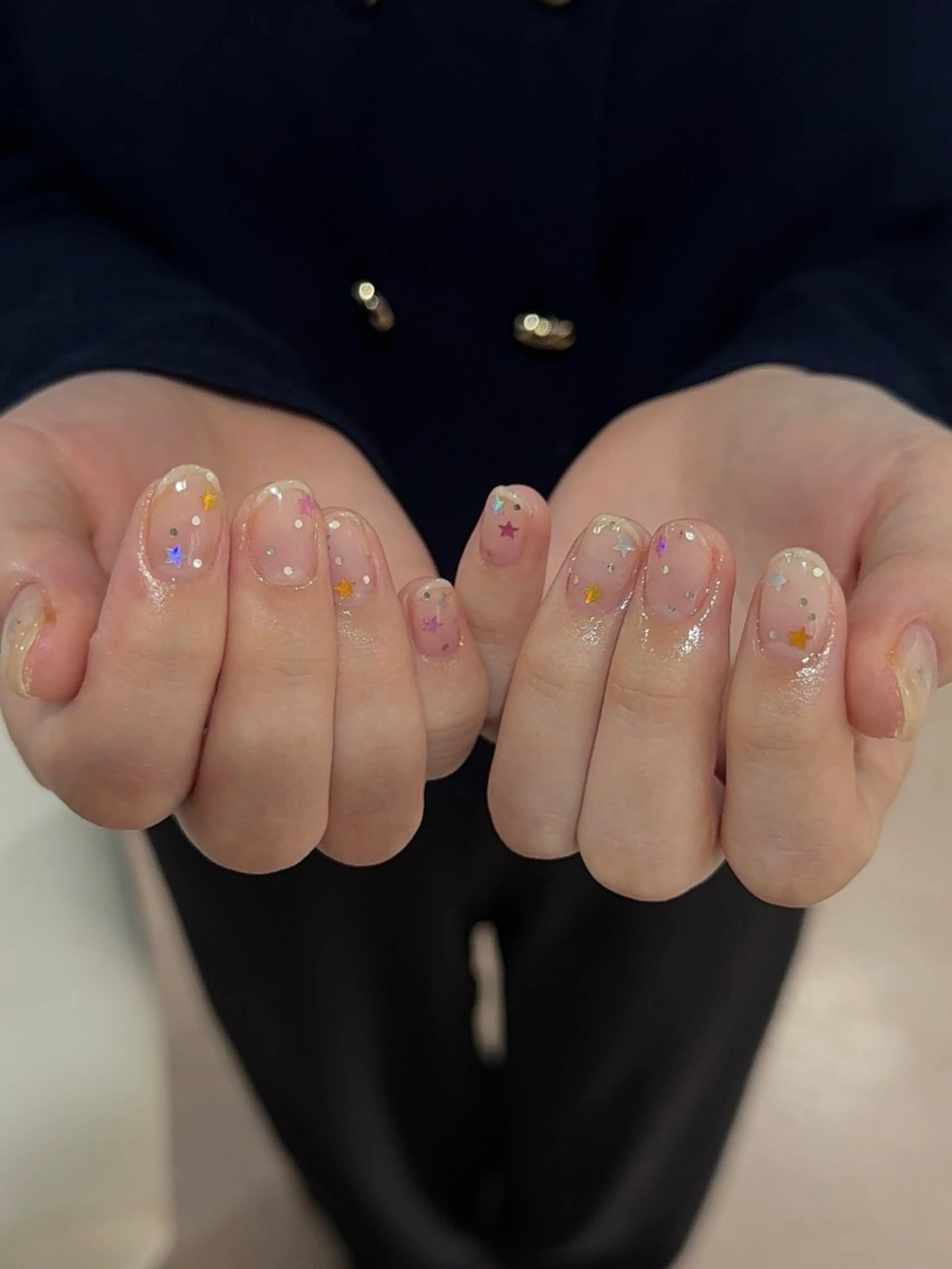 ネイル ホログラムネイル ハンドネイル ハンドケア Nail salon K　momoのネイルデザイン