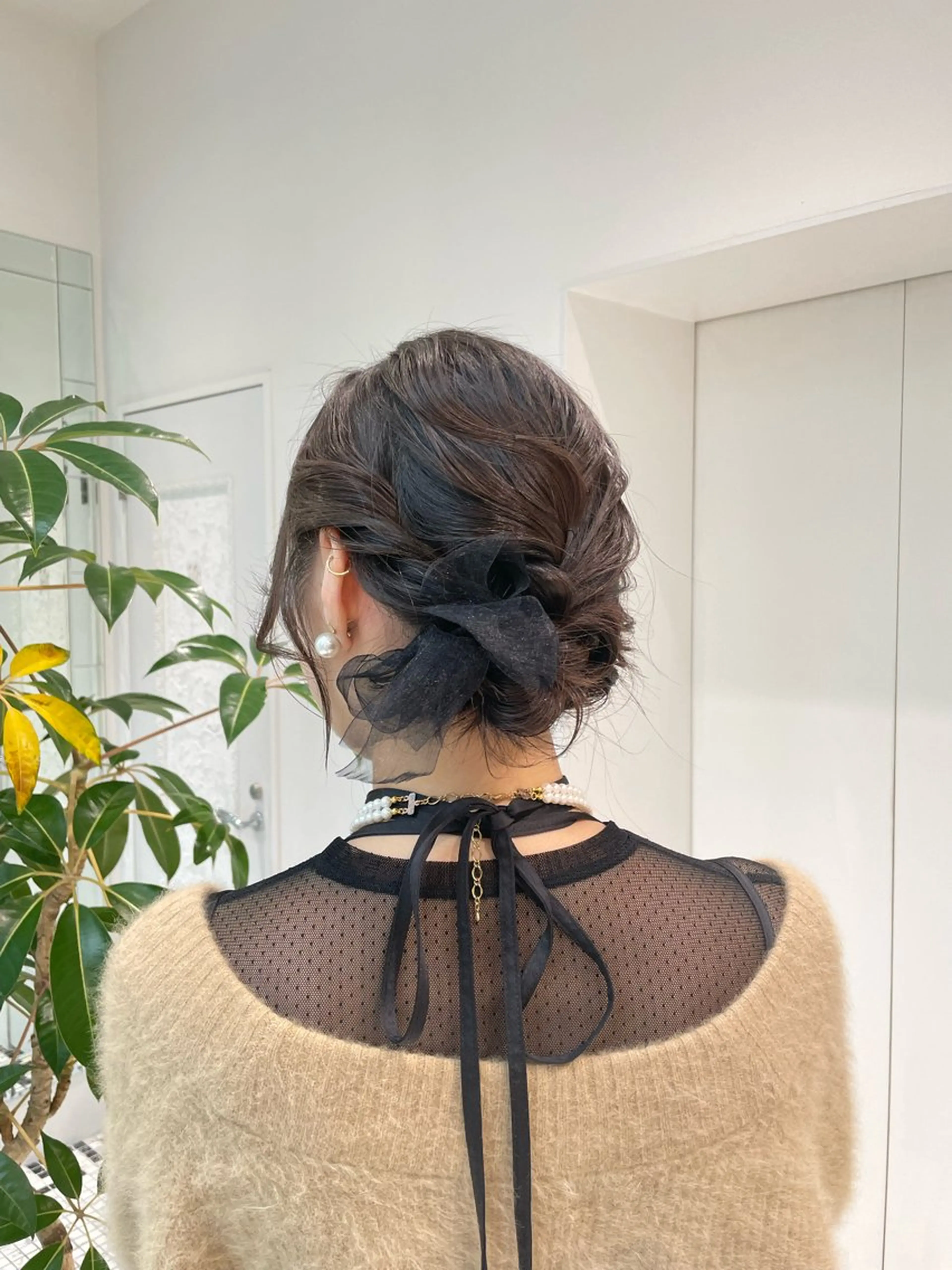 ショート ヘアアレンジ ヘアセット 大畑 茉那のヘアスタイル