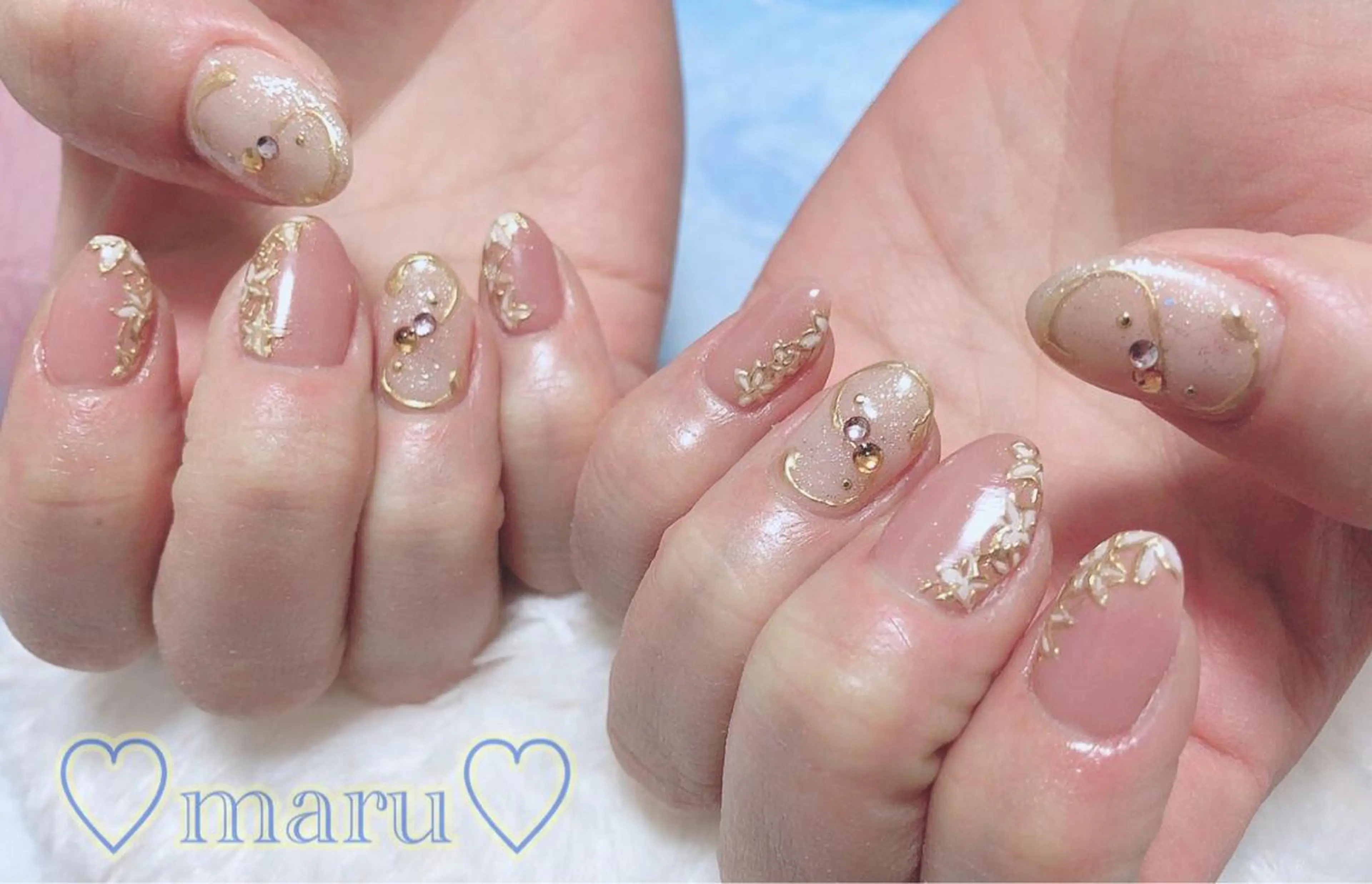 ネイル ハンドネイル フットネイル まるみ ♡のネイルデザイン