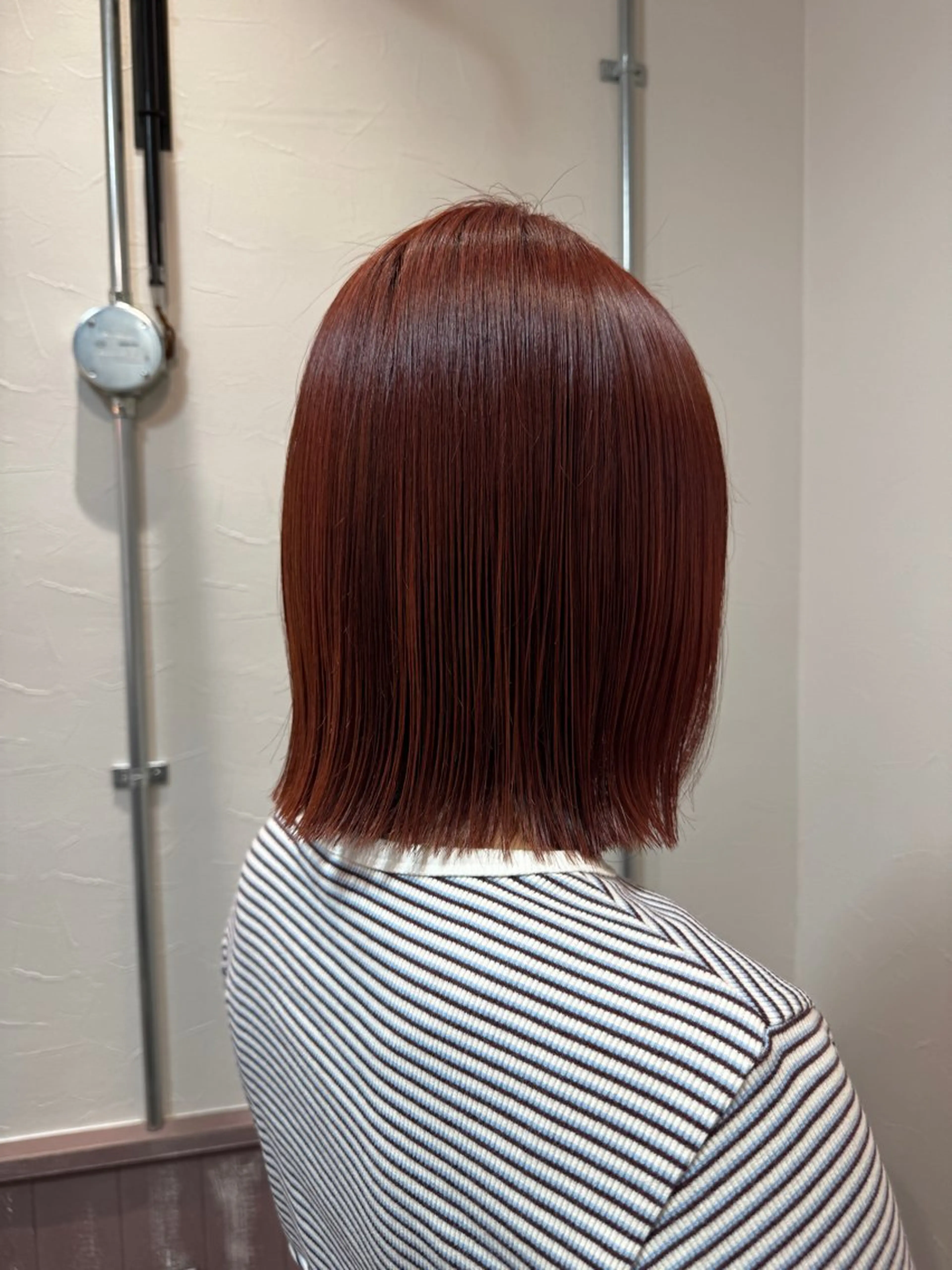 ミディアム カラー ヘアカラー トリートメント 矢場町/ダブルカラー /レイヤー/アリサのヘアスタイル