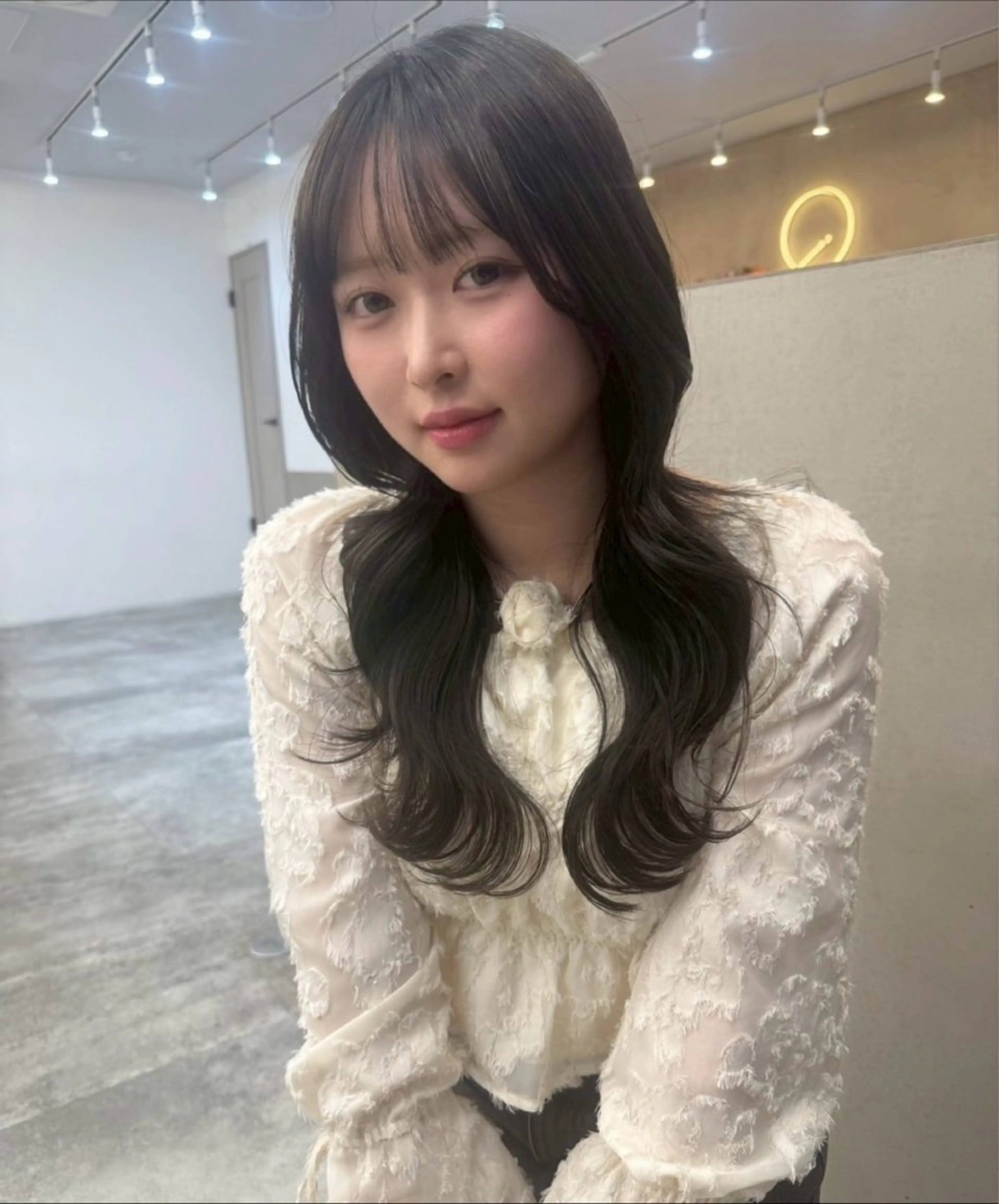 ロング カット 早田 華のヘアスタイル