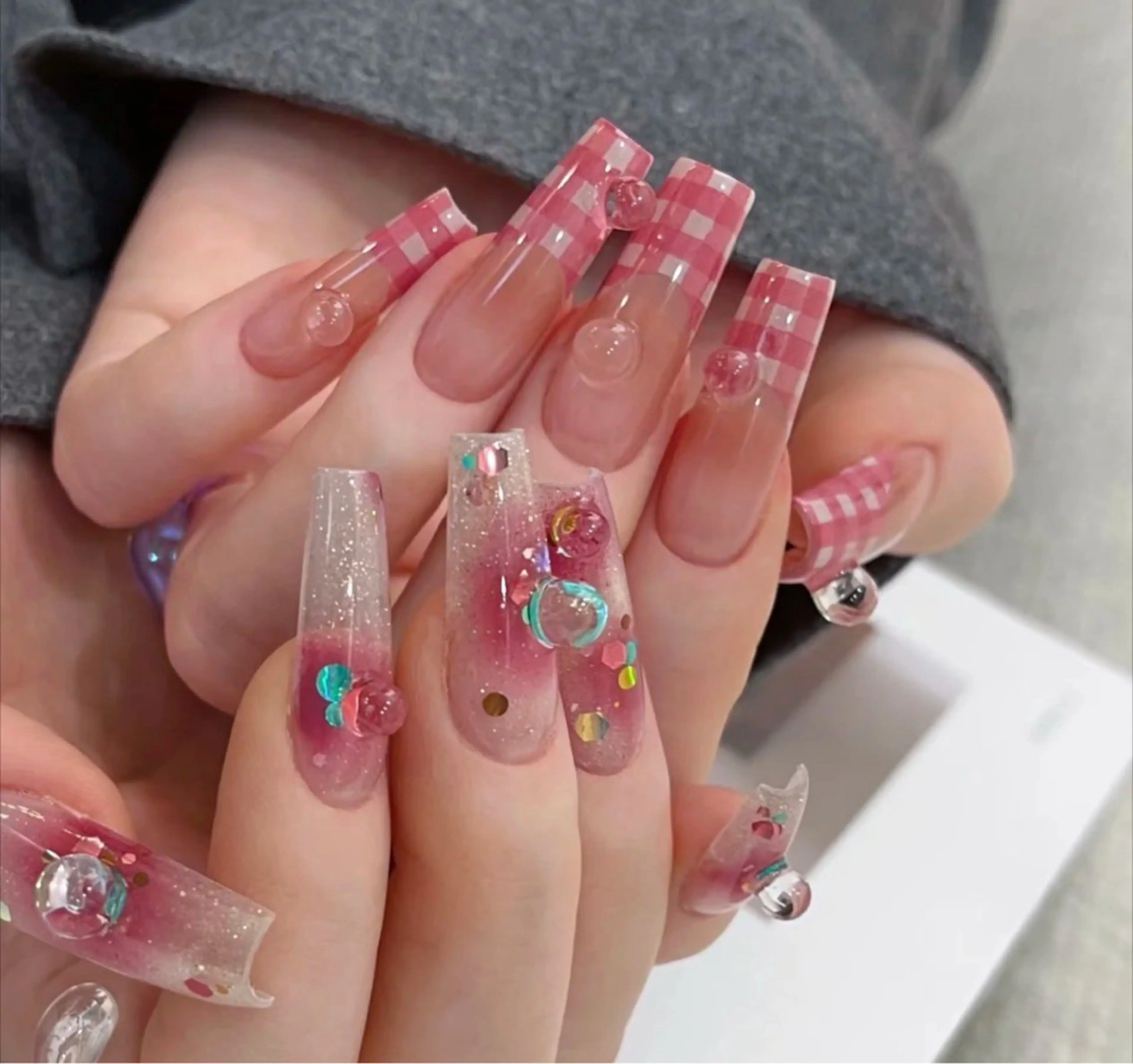 ネイル ハンドネイル 長さだし専門店 M2　rikaのネイルデザイン