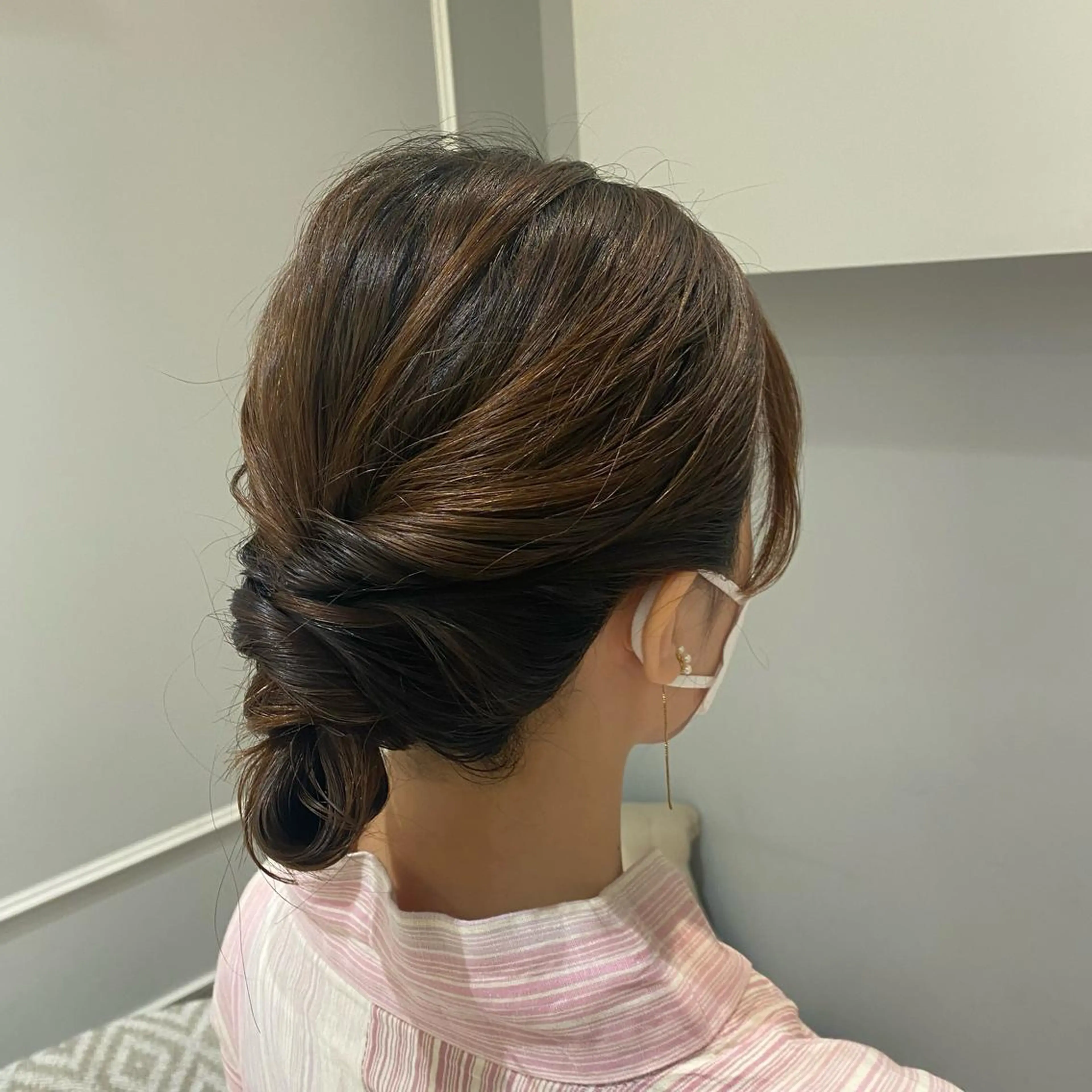 ミディアム ヘアアレンジ 浴衣 着付け mira share salon所属・ブリーチカラー🐼 sayukiのヘアスタイル