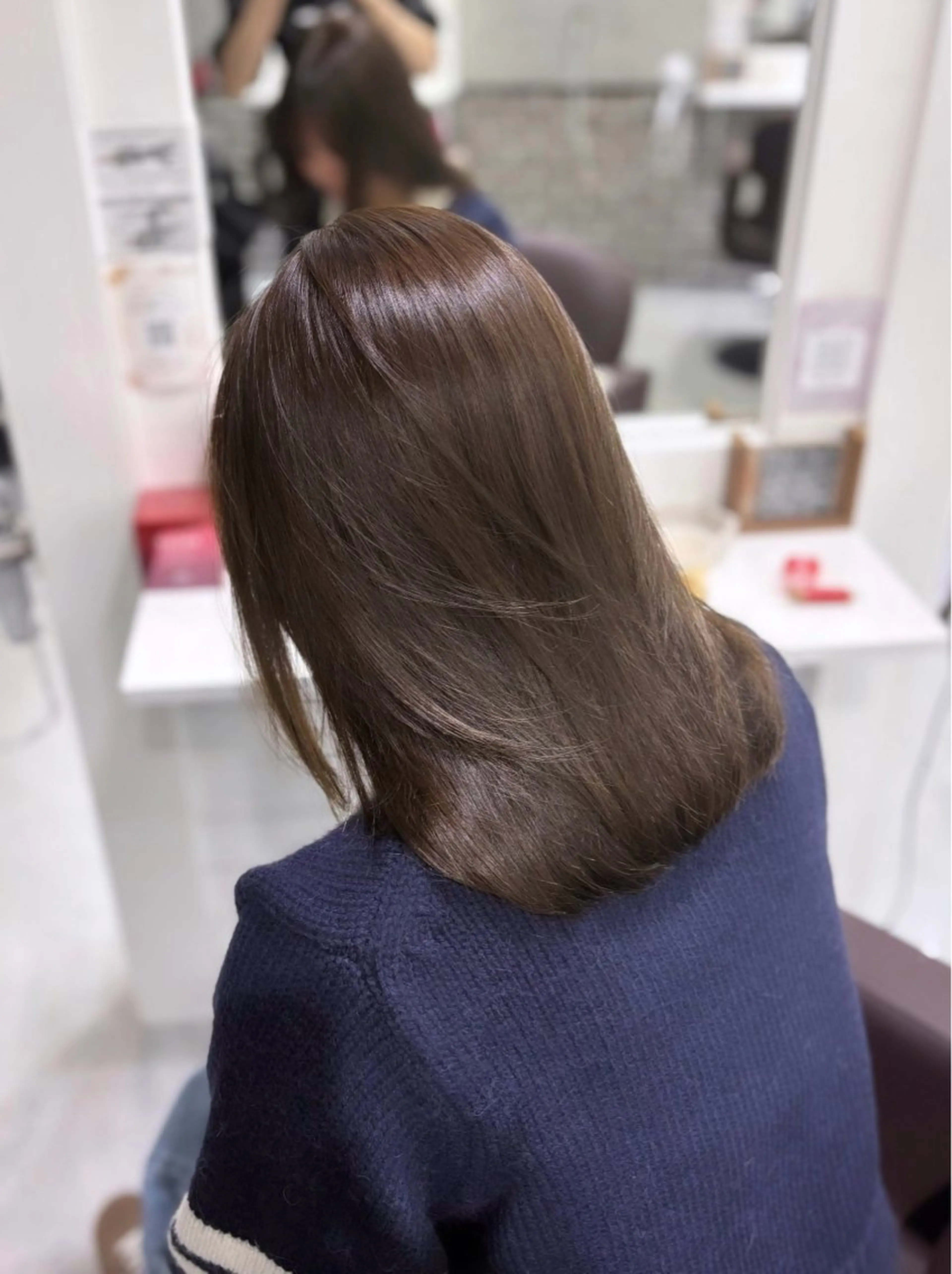 ミディアム 髪質改善 トリートメント ヘアカラー トリートメント Aura 髪質改善＆韓国レイヤー所属・あい❤︎ /髪質改善/韓国巻きのヘアスタイル