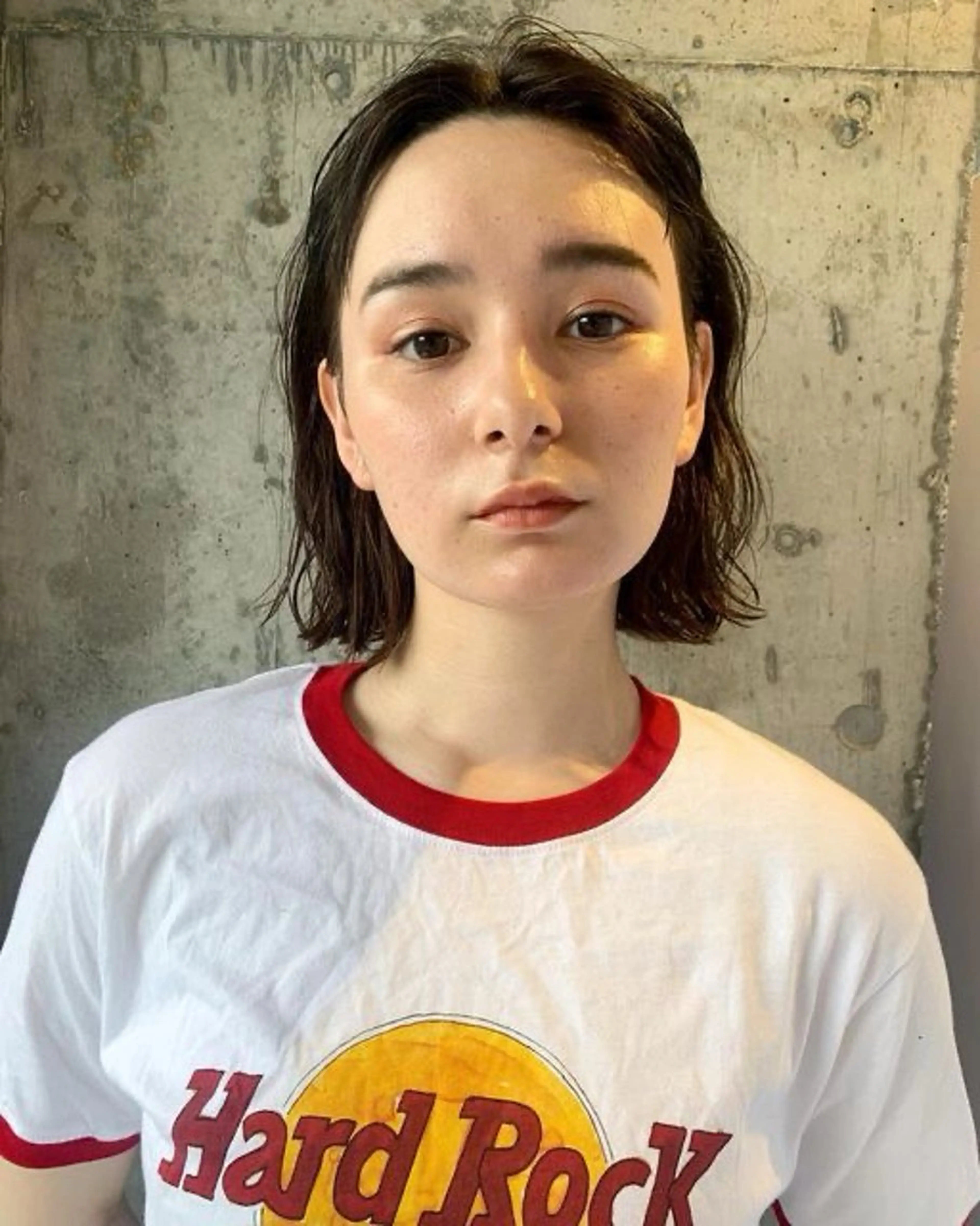 ミディアム カット ヘアカラー トリートメント 似合わせcut ◎ 倉橋実咲のヘアスタイル