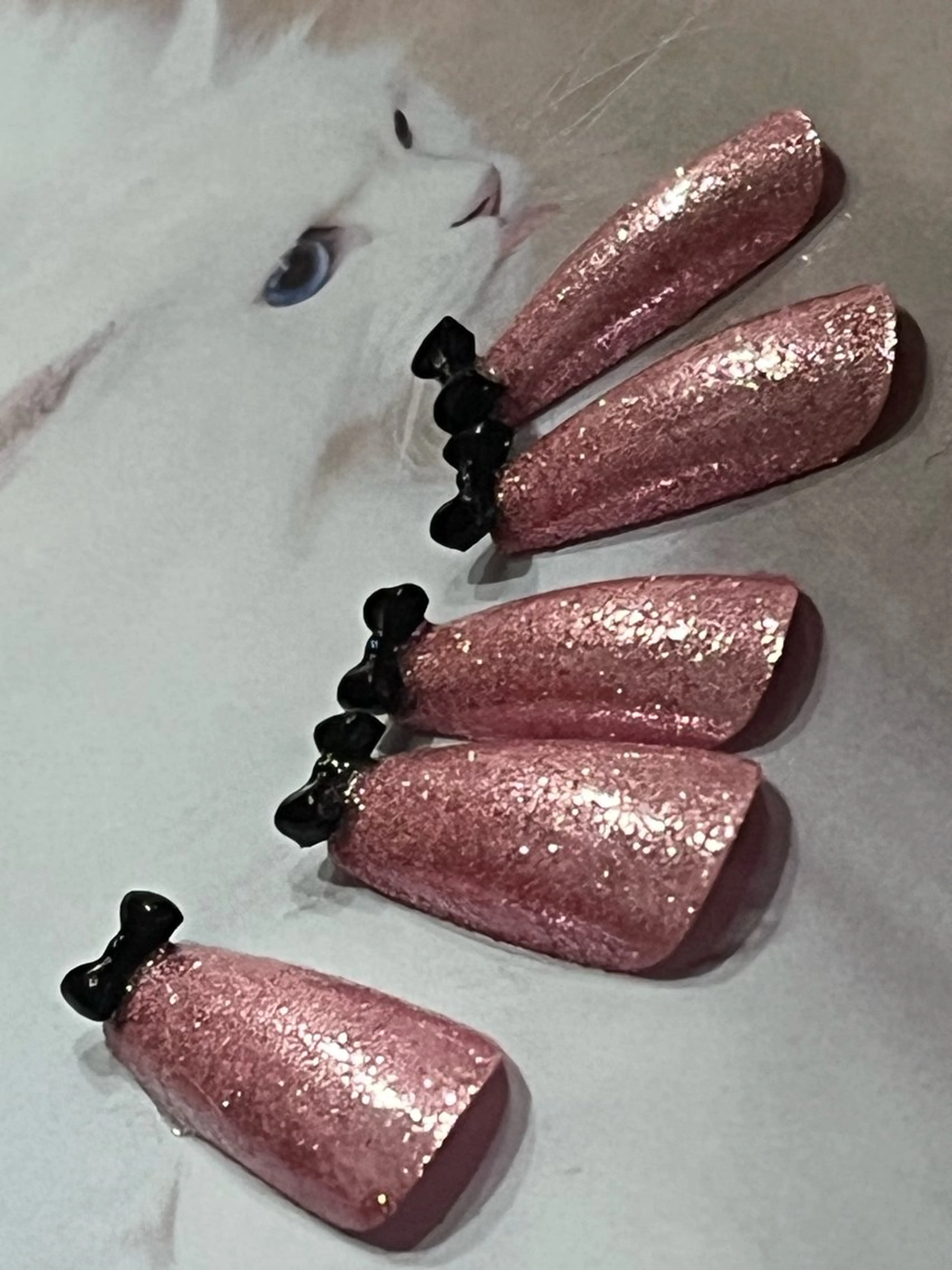 ネイル ピンク リボン ハンドネイル GARDEN GELのネイルデザイン