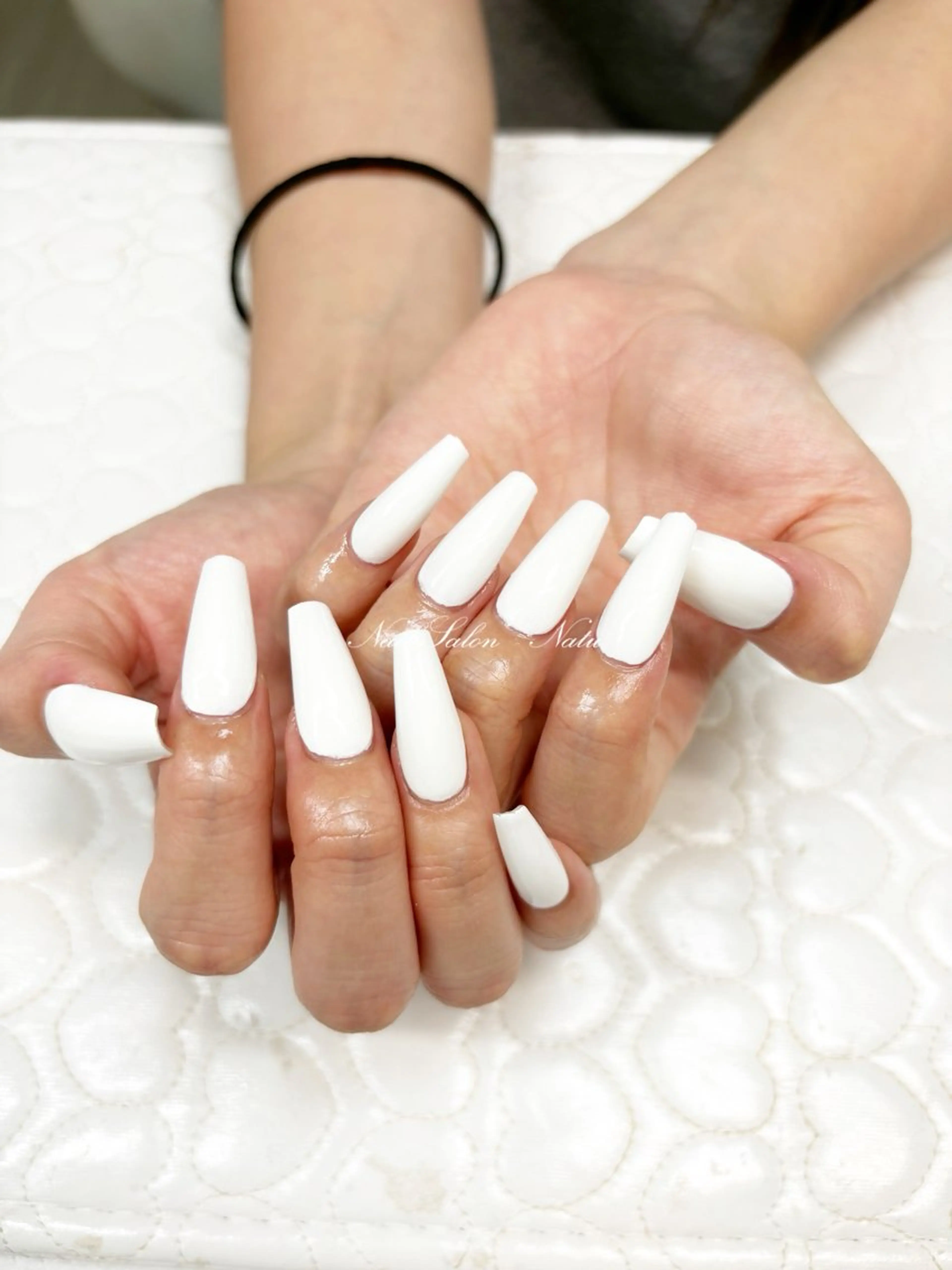 ネイル 長さ出し ワンカラーネイル nailsalon　 Natuのネイルデザイン