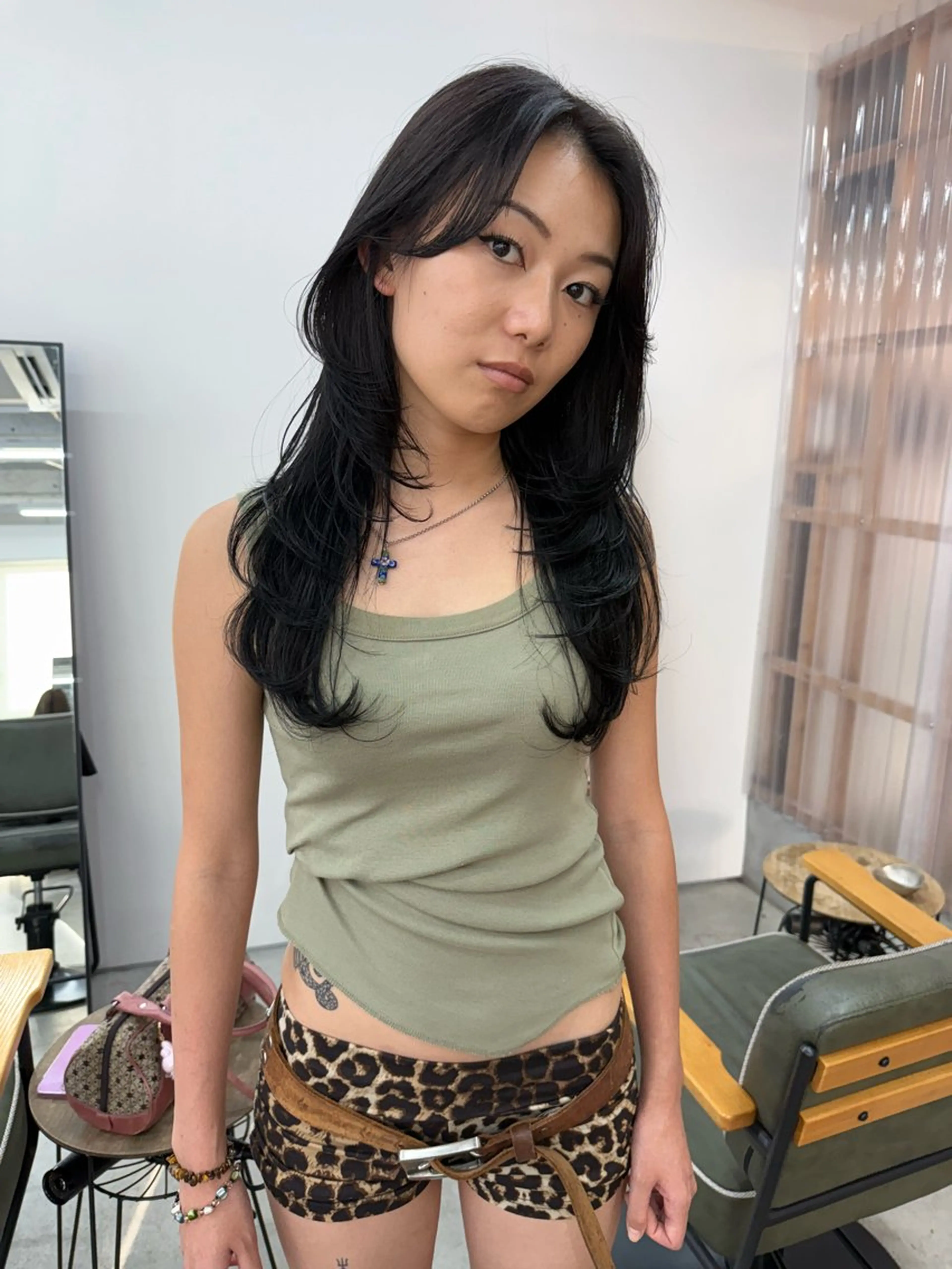 セミロング カット PARKiiiNG所属・m a iのヘアスタイル