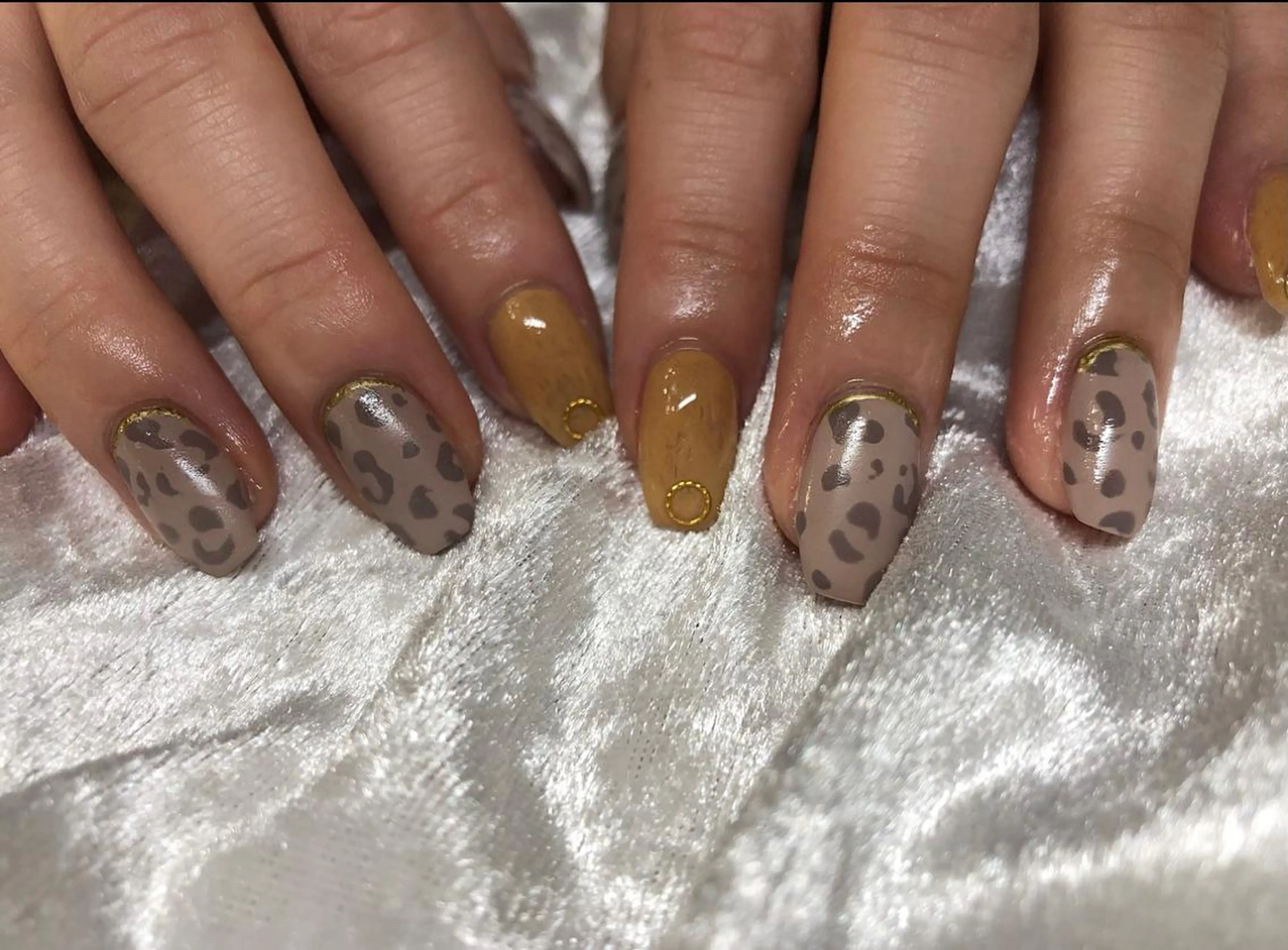 ネイル マットネイル ハンドネイル ☽ ☾のネイルデザイン