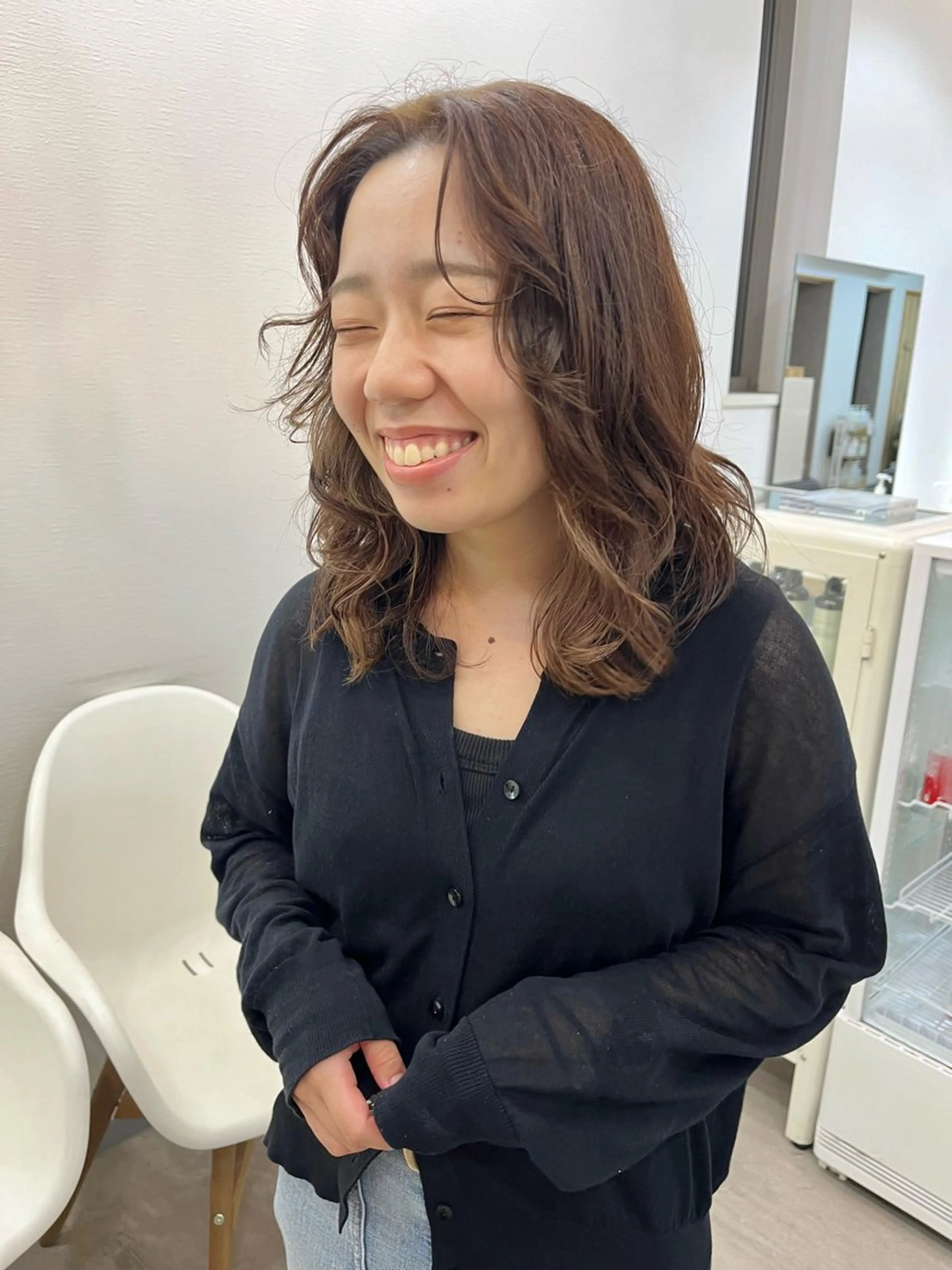 ミディアム カラー カット ヘアカラー トリートメント 🌼sunc HINAMI🌼のヘアスタイル