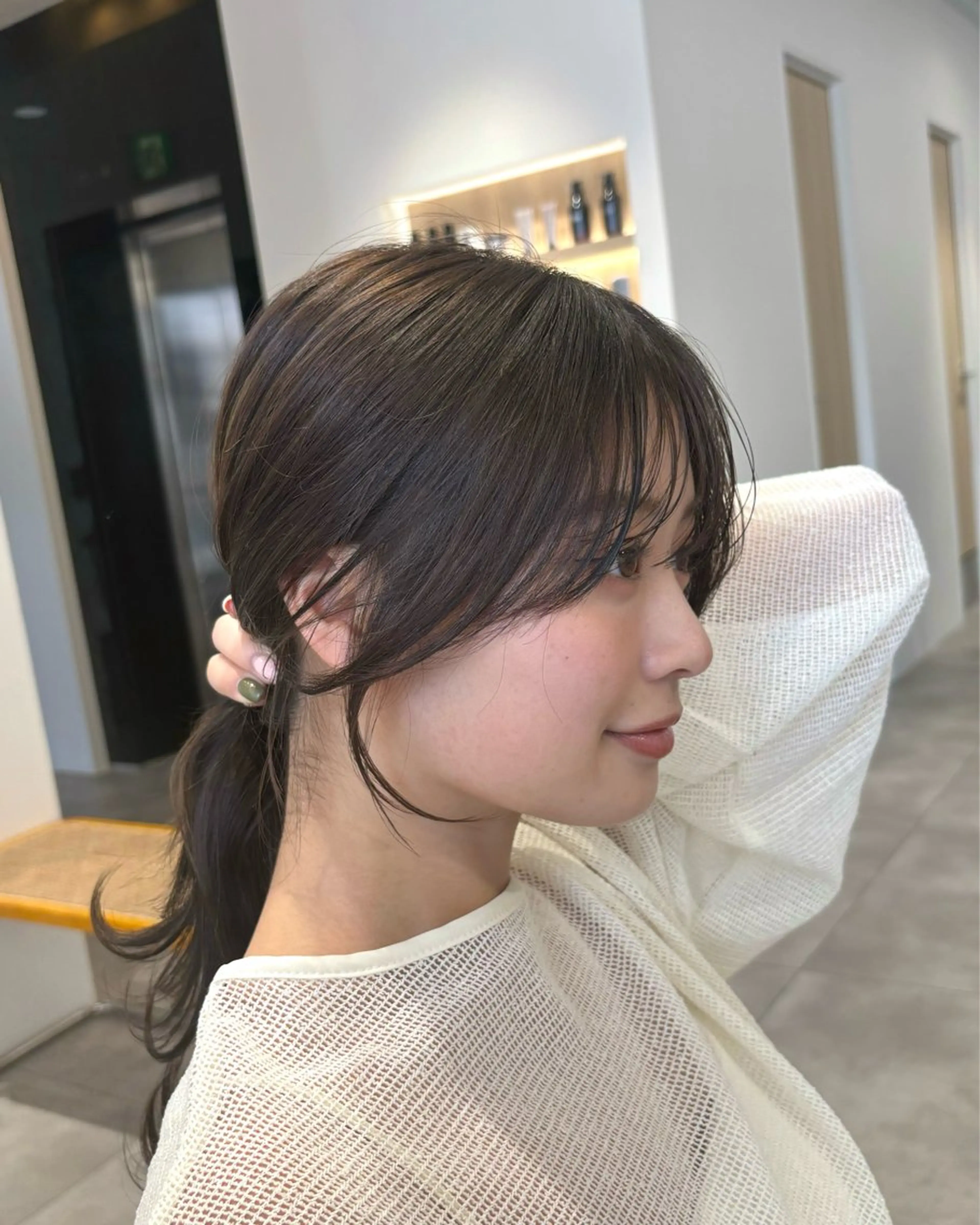 ミディアム カット unami shibuya所属・ren ボブロブ/ミディアムのヘアスタイル